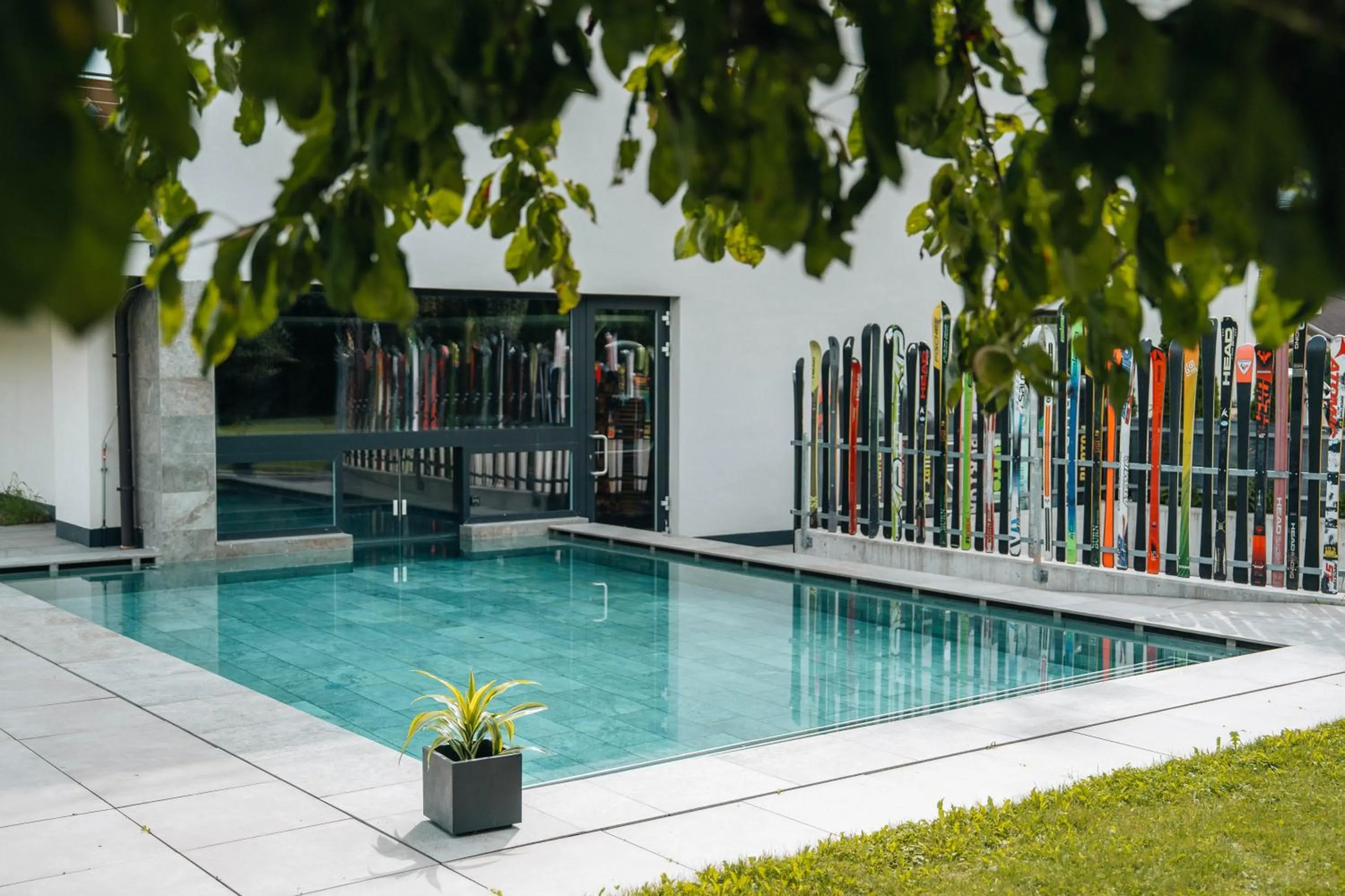 Pool view in Hotel Wochtla Buam