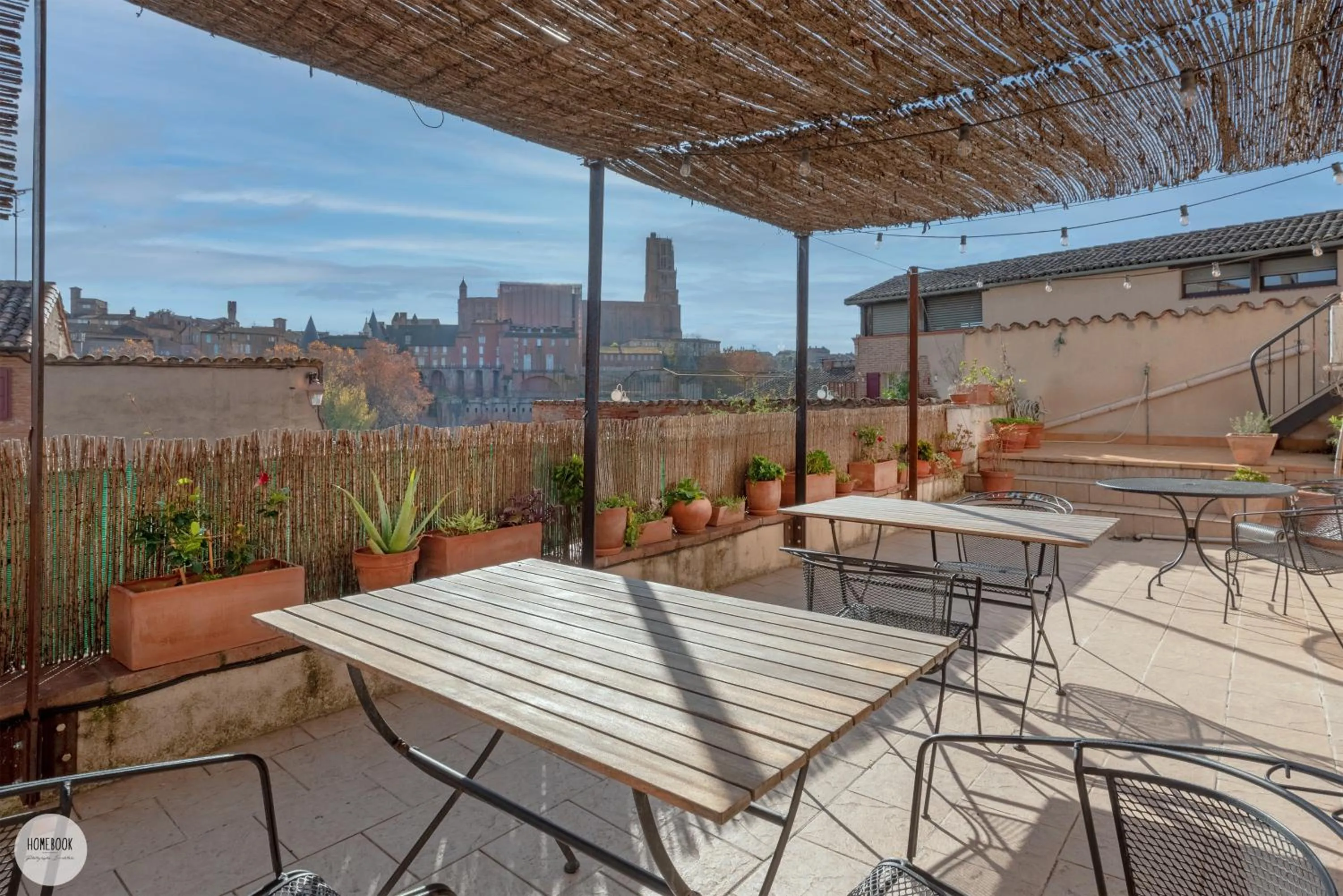 Balcony/Terrace in Villa Caroline - Chambres d'Hôtes