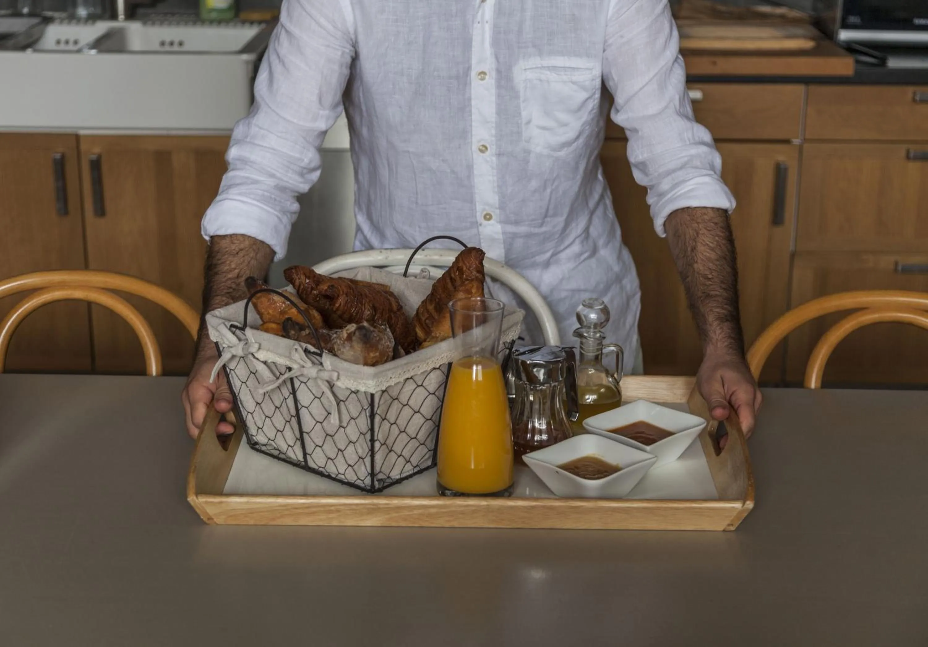 Continental breakfast in Villa Caroline - Chambres d'Hôtes