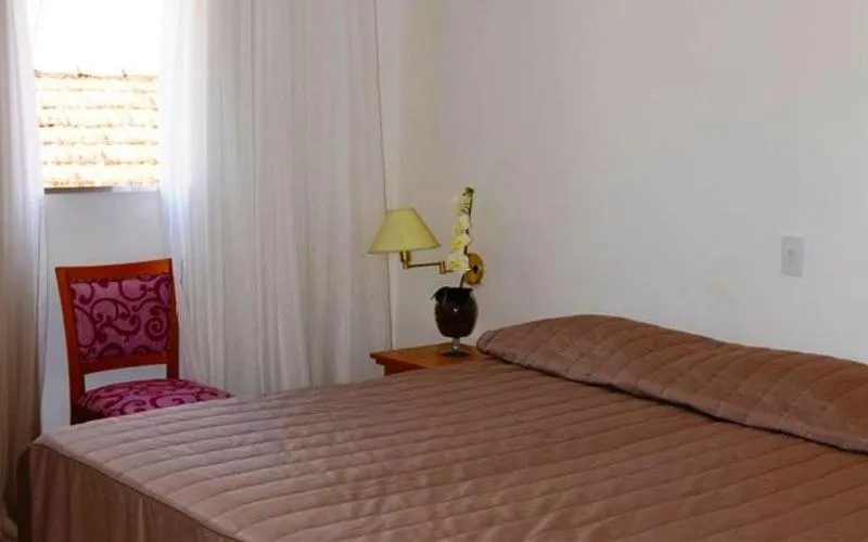 Bed in Hotel São Luiz