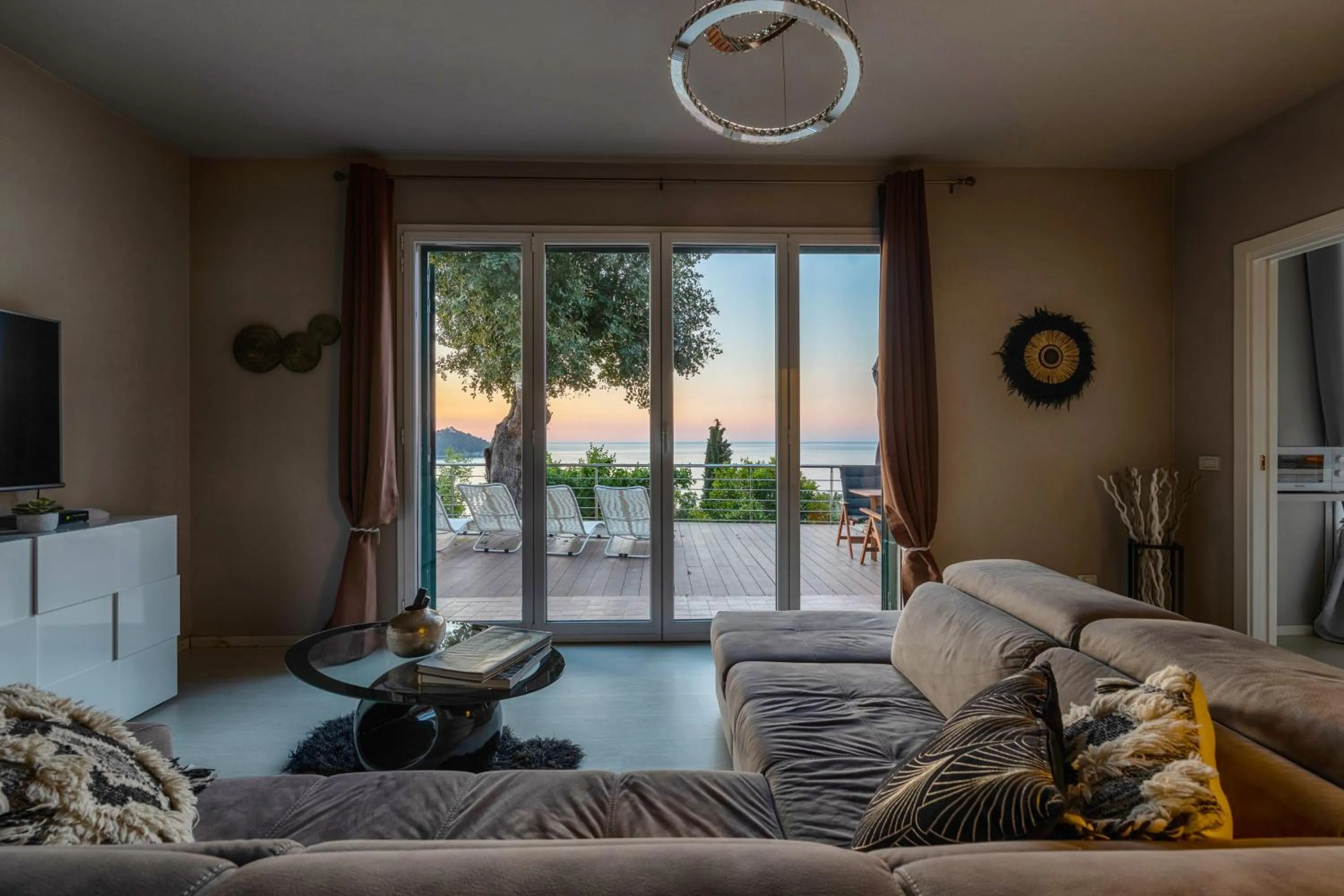 Seating area in Baba Residences