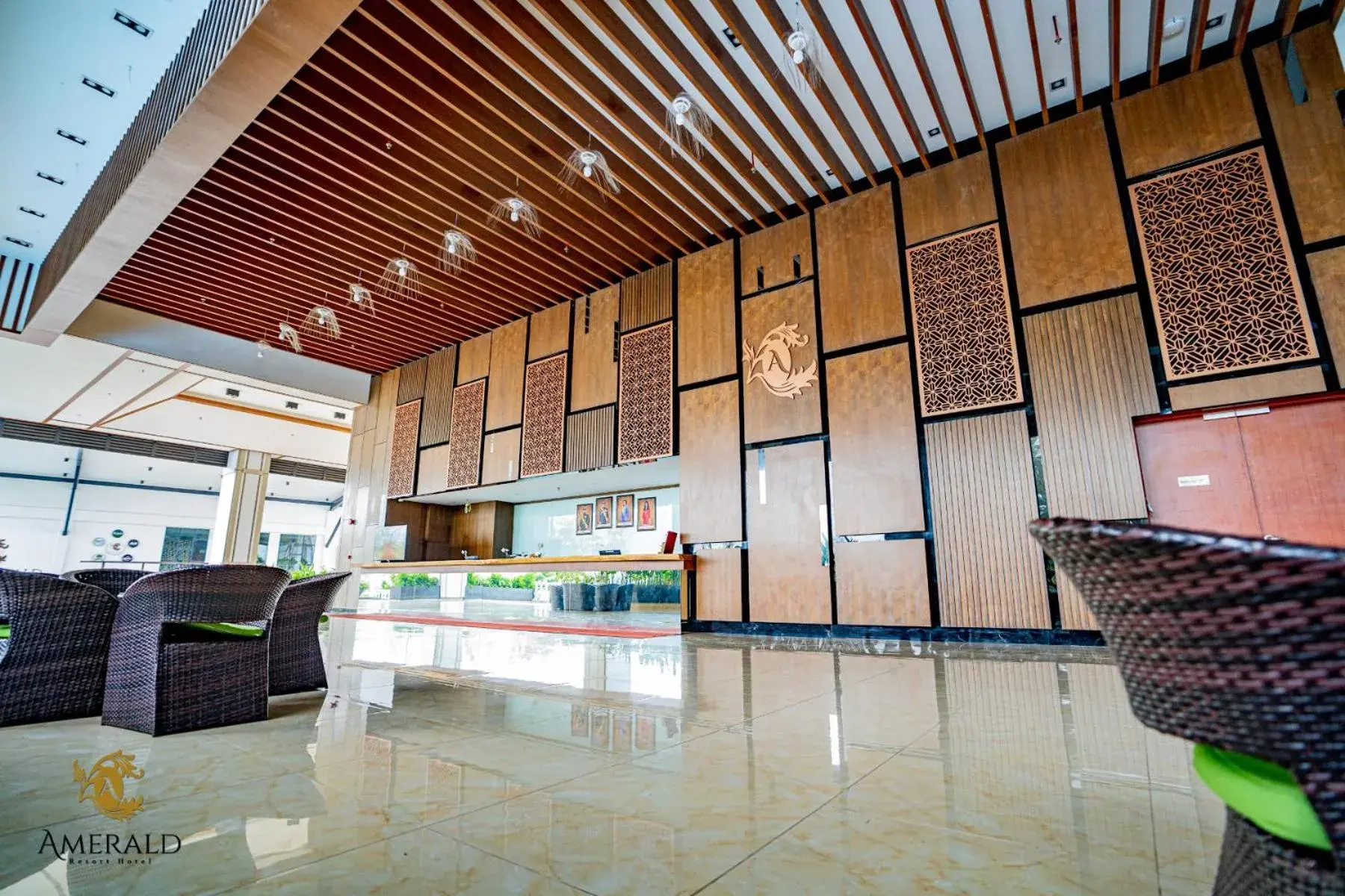 Lobby or reception in AMERALD RESORT HOTEL DESARU Lobby or reception in AMERALD RESORT HOTEL DESARU