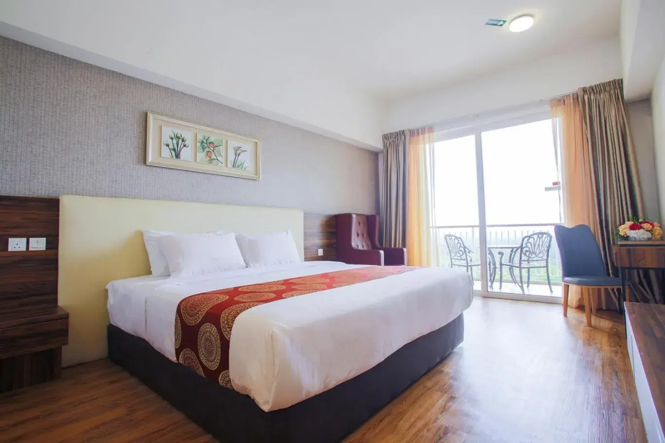 Bed in AMERALD RESORT HOTEL DESARU Bed in AMERALD RESORT HOTEL DESARU