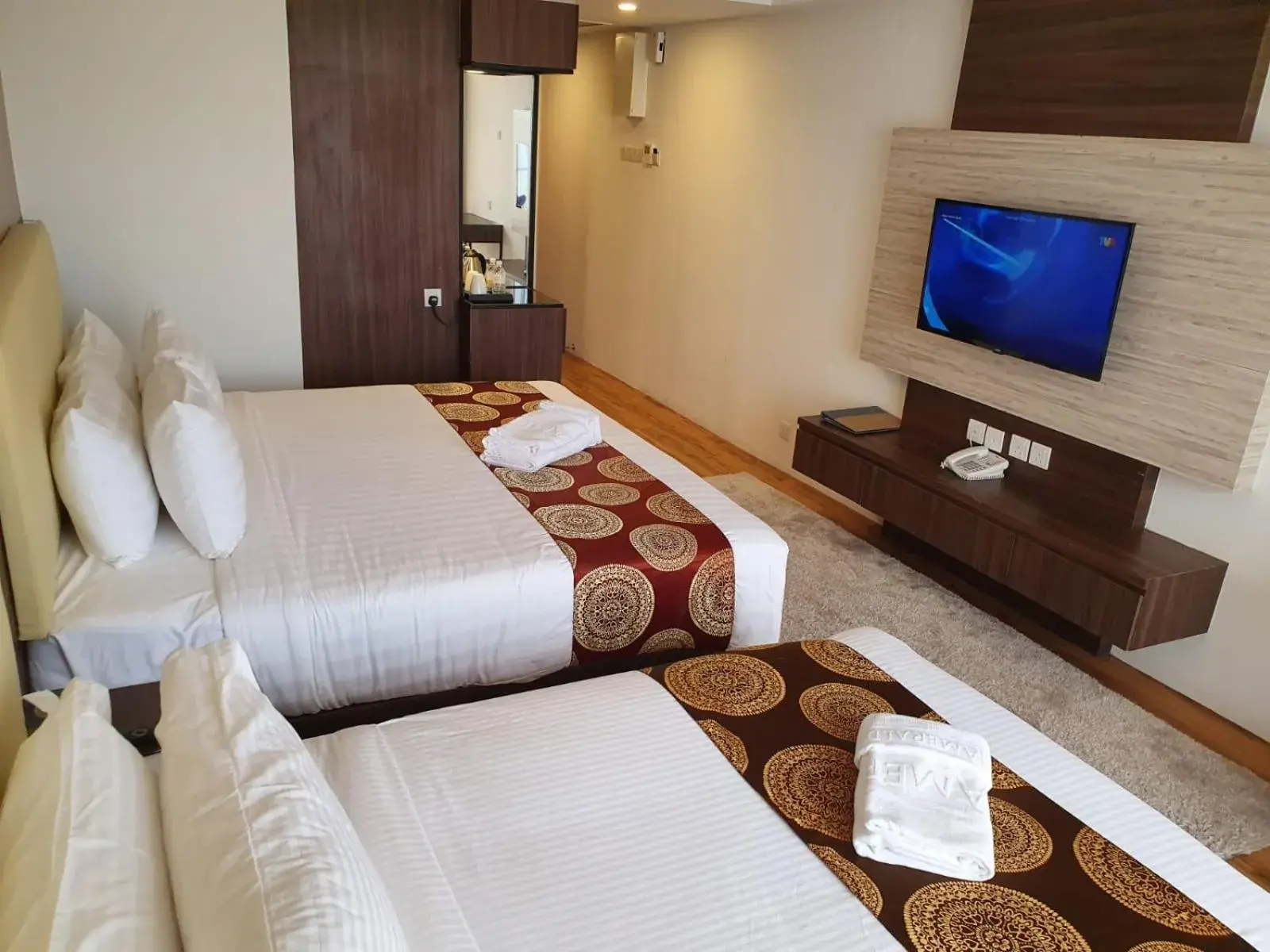 Bed in AMERALD RESORT HOTEL DESARU Bed in AMERALD RESORT HOTEL DESARU