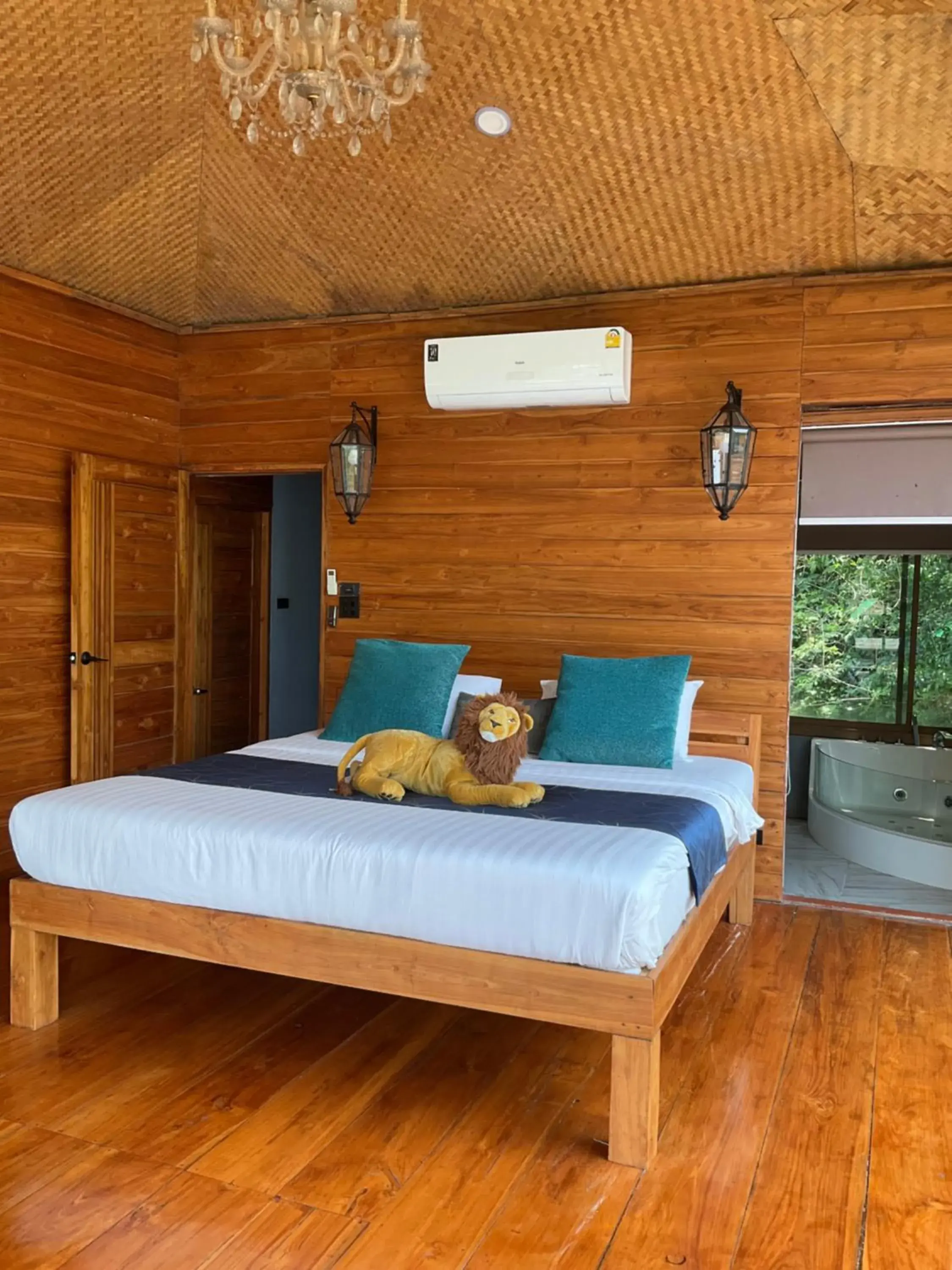 Bed in Kodaun River Kwai Resort Bed in Kodaun River Kwai Resort