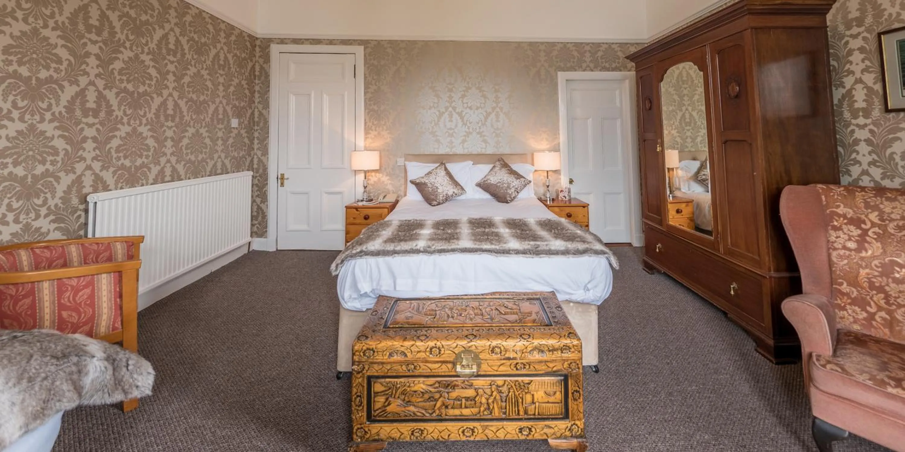 Bedroom, Bed in Craigard House Hotel