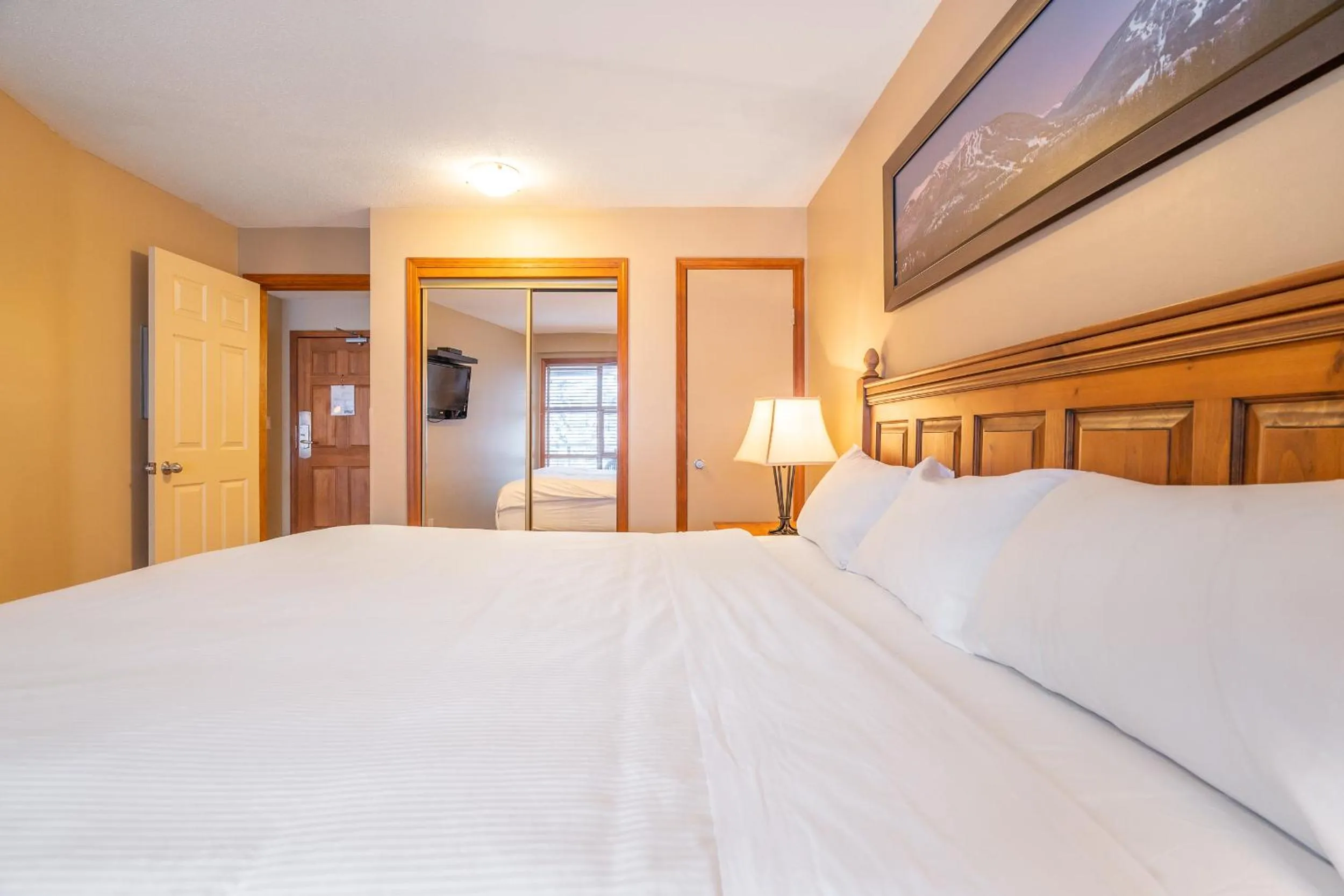 Bed in #433 The Aspens On Blackcomb