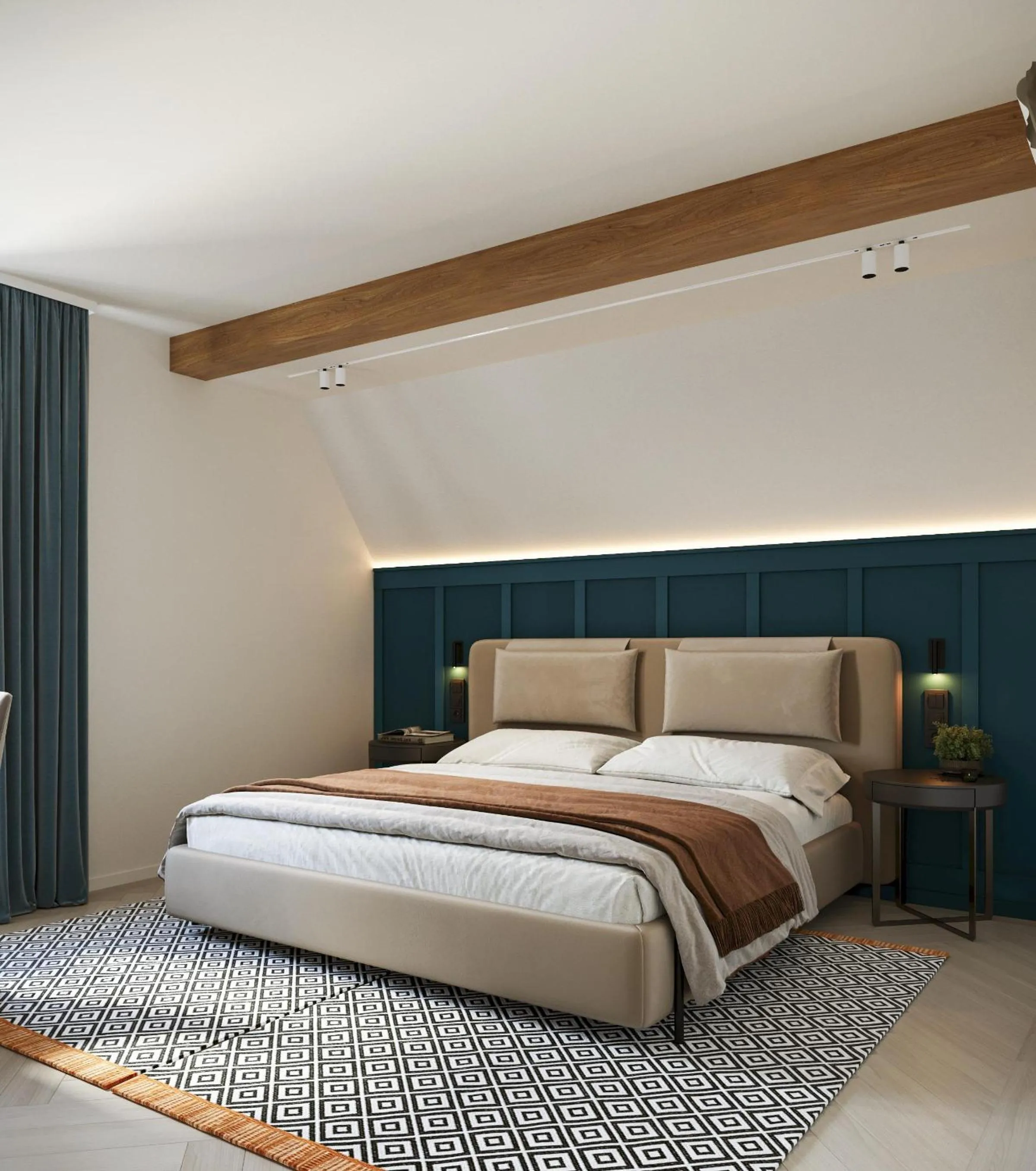 Bedroom, Bed in Villa & Hotel Am Park