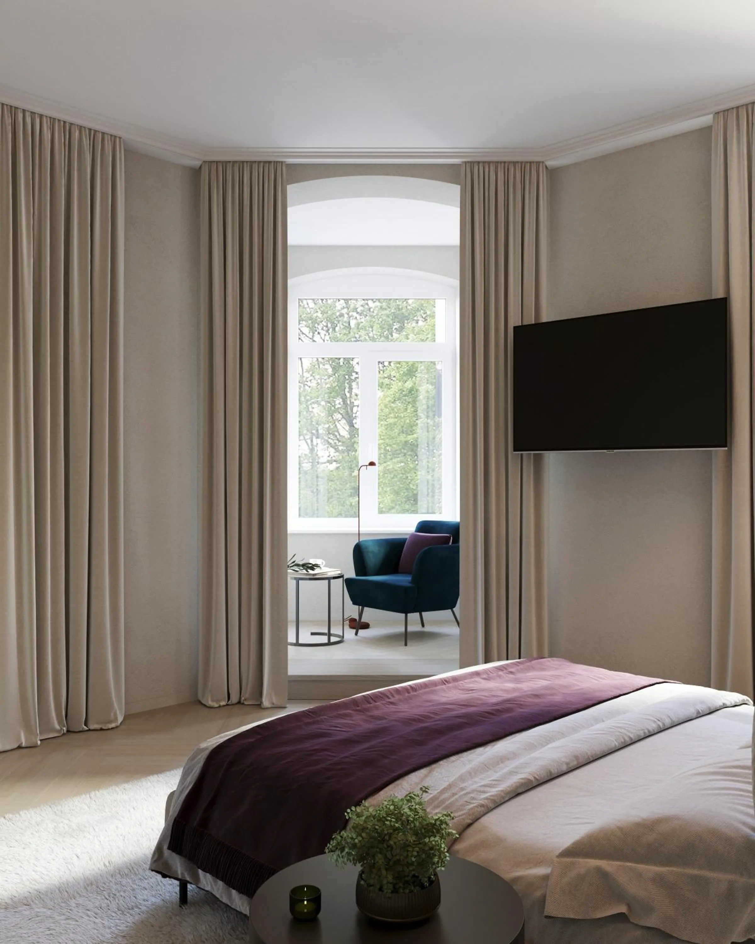 Photo of the whole room, Bed in Villa & Hotel Am Park