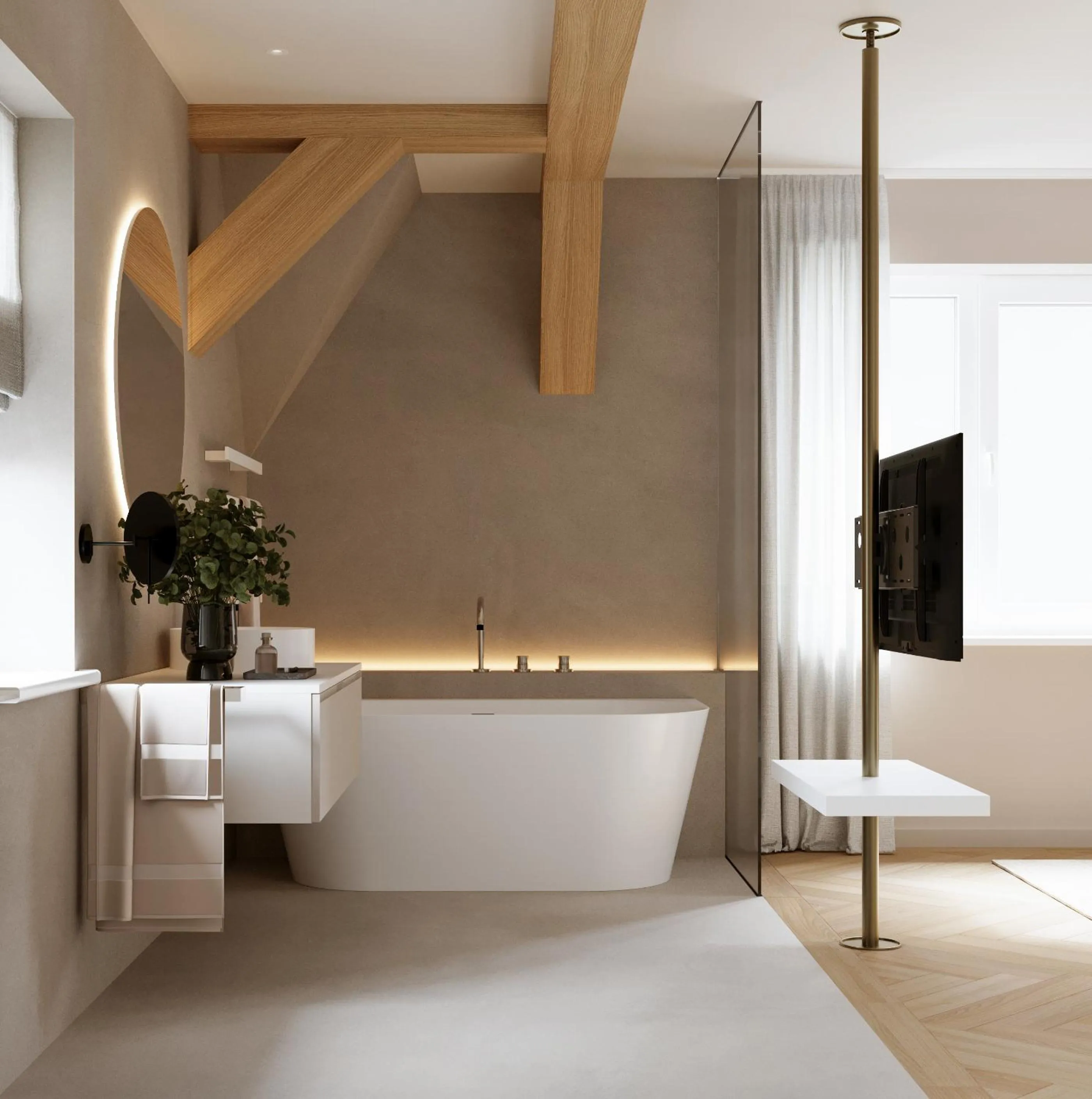 Bathroom in Villa & Hotel Am Park