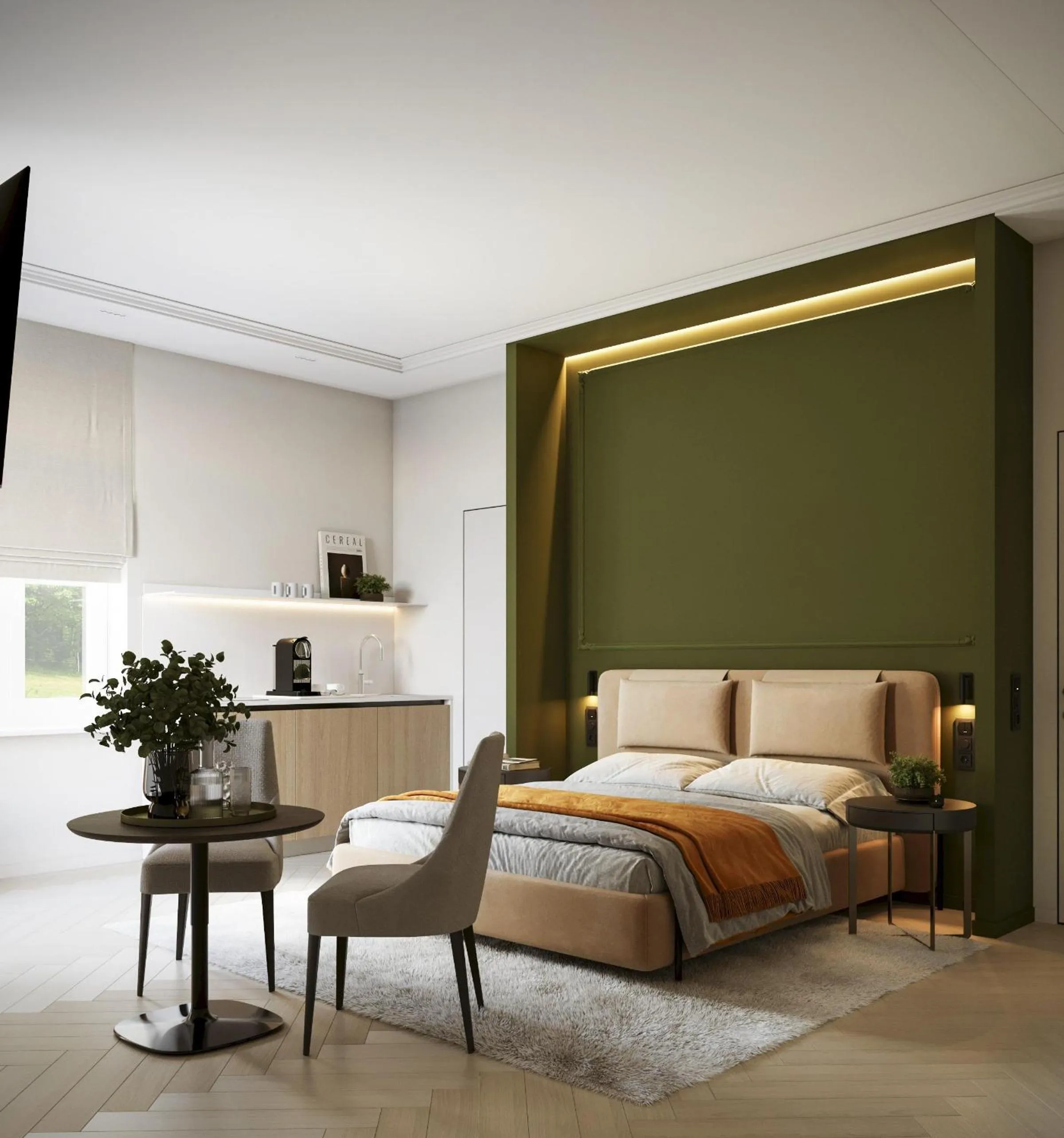 Photo of the whole room, Bed in Villa & Hotel Am Park