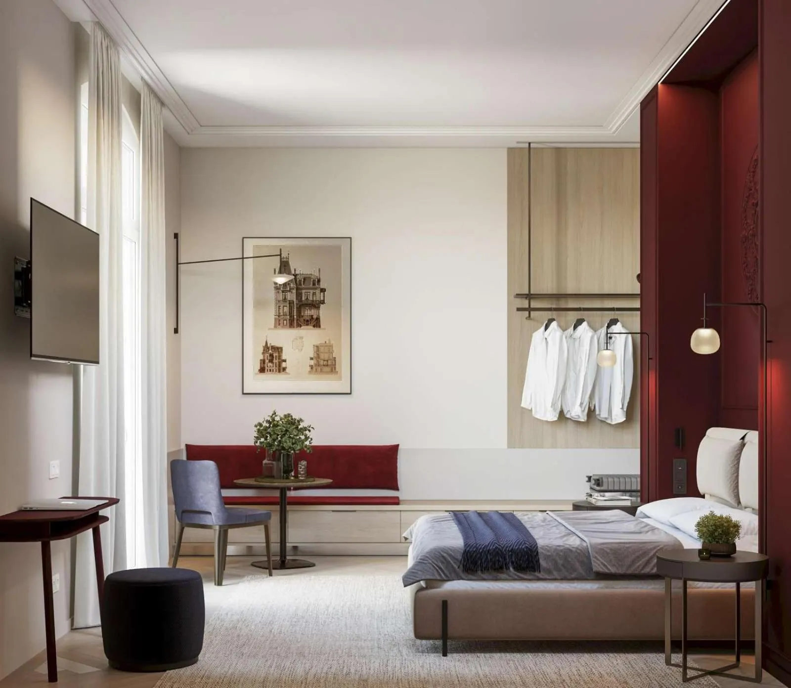 Photo of the whole room, Bed in Villa & Hotel Am Park