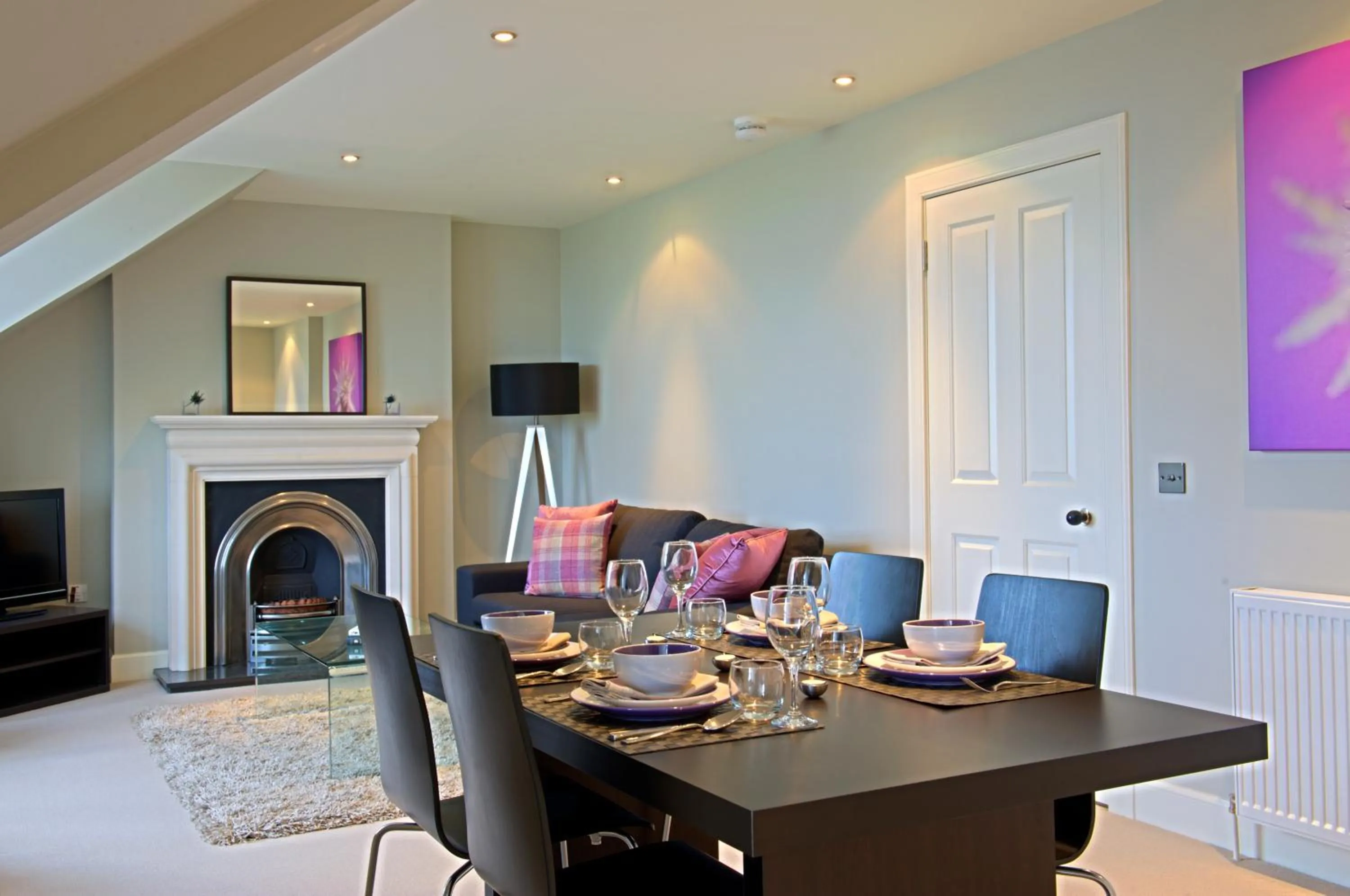 Dining area in Destiny Scotland - Q-Residence