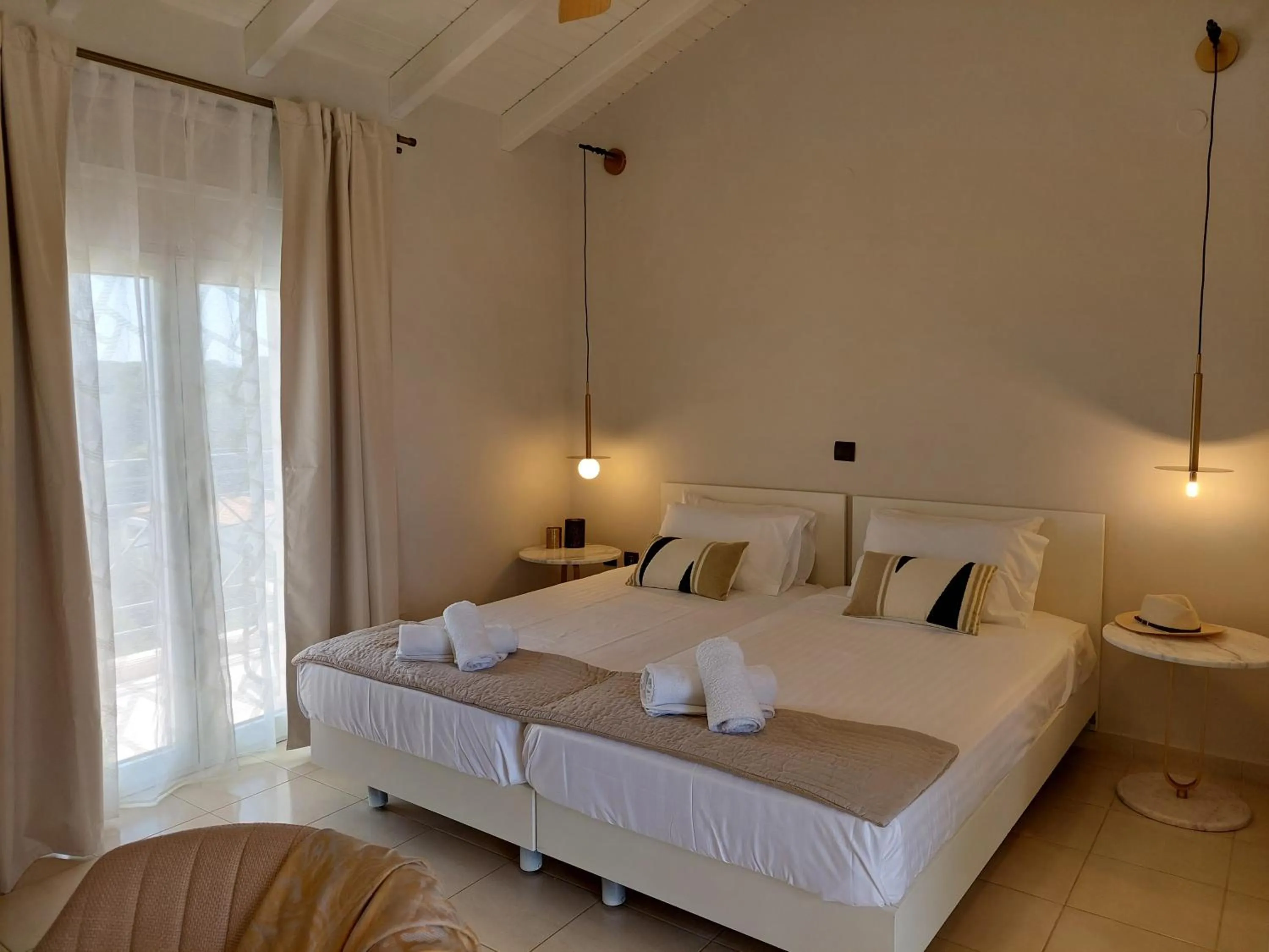 Bed in Socrates Apartments