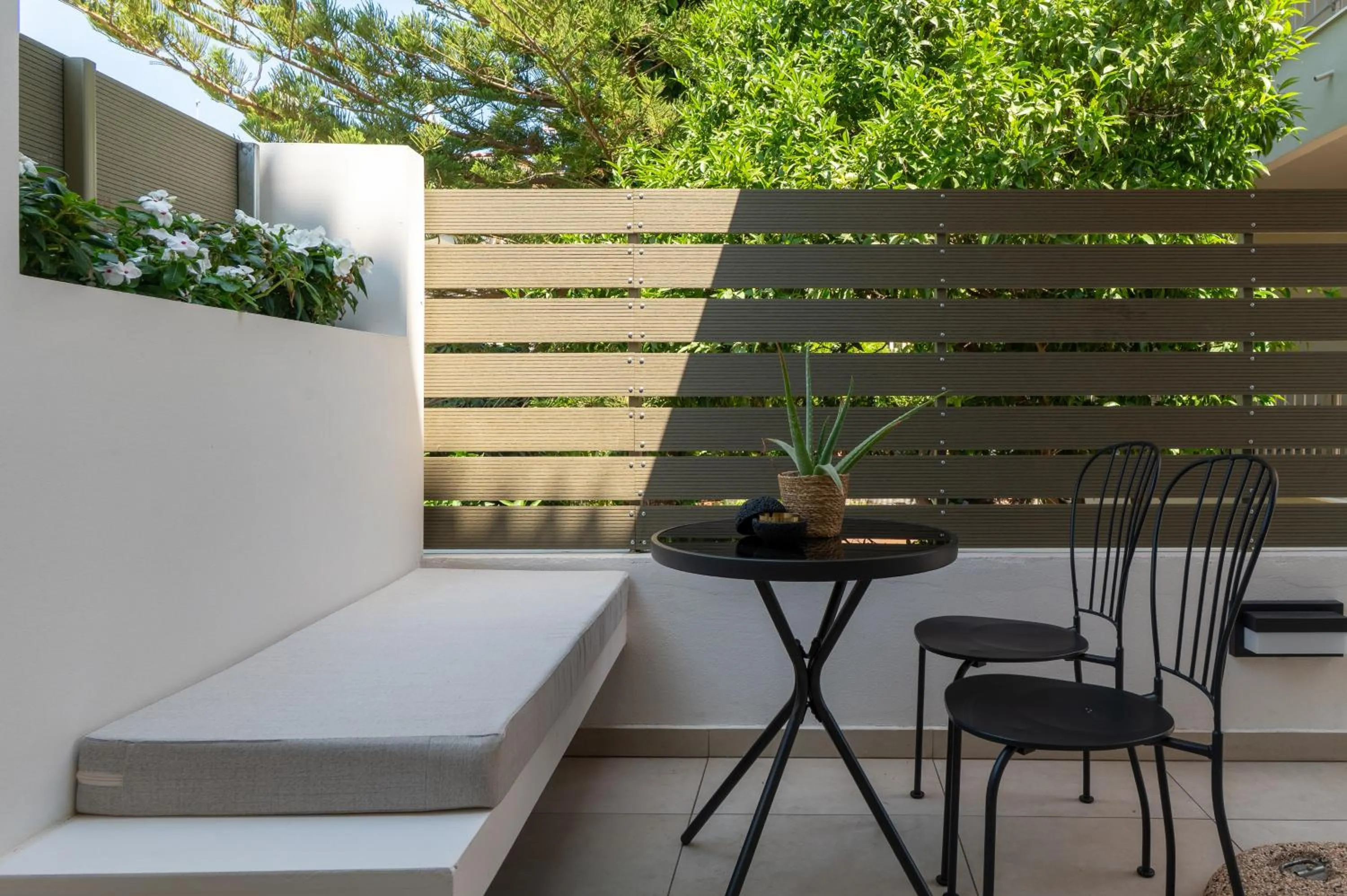 Patio in Socrates Apartments