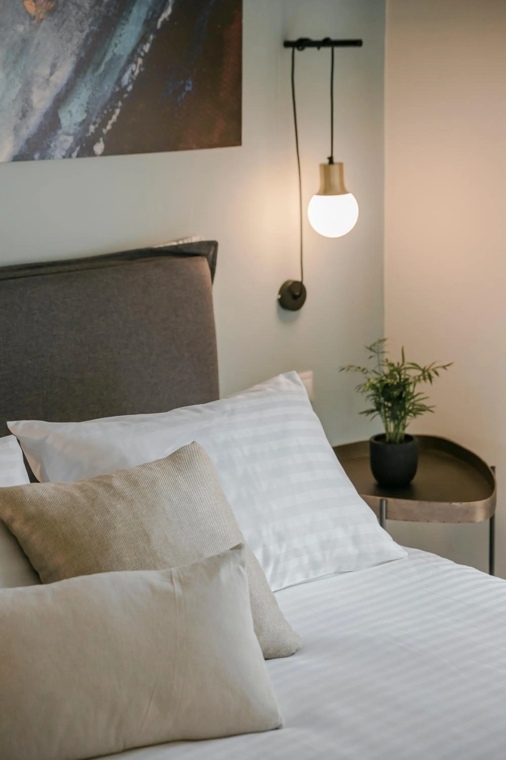 Bed in Socrates Apartments