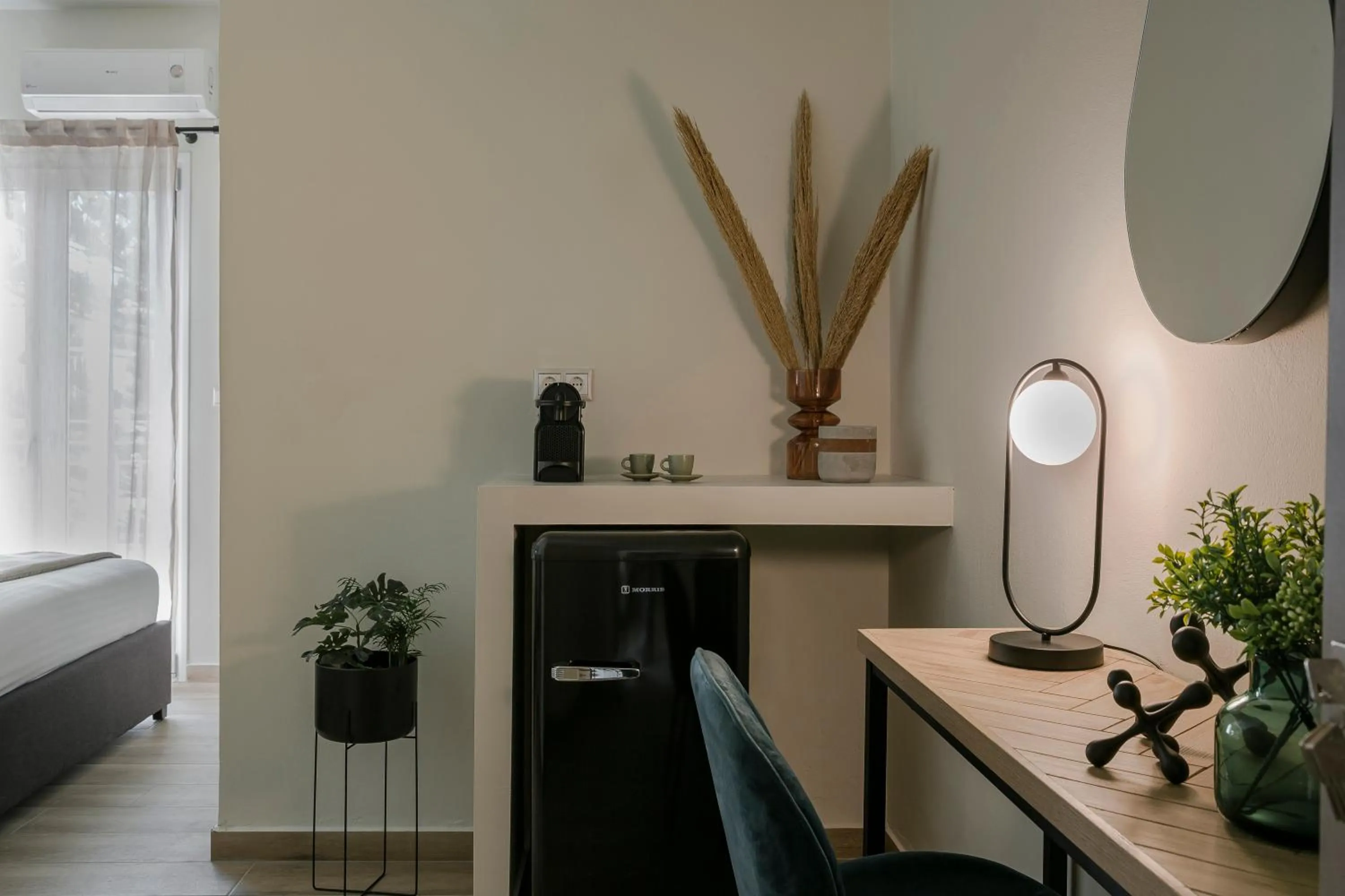 Bed in Socrates Apartments