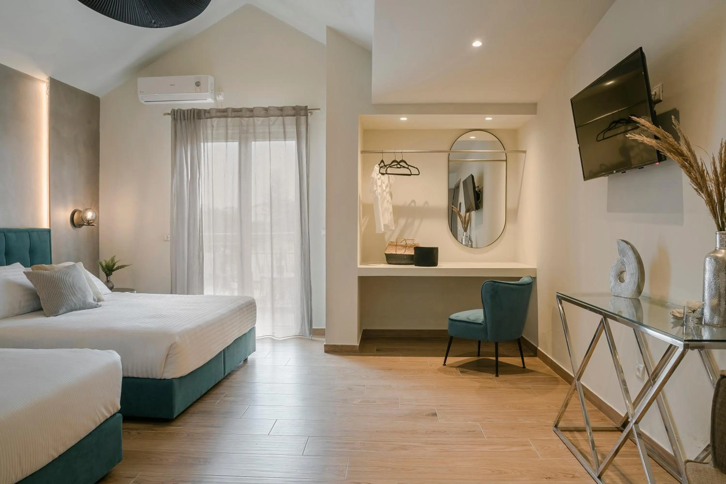 Bed in Socrates Apartments