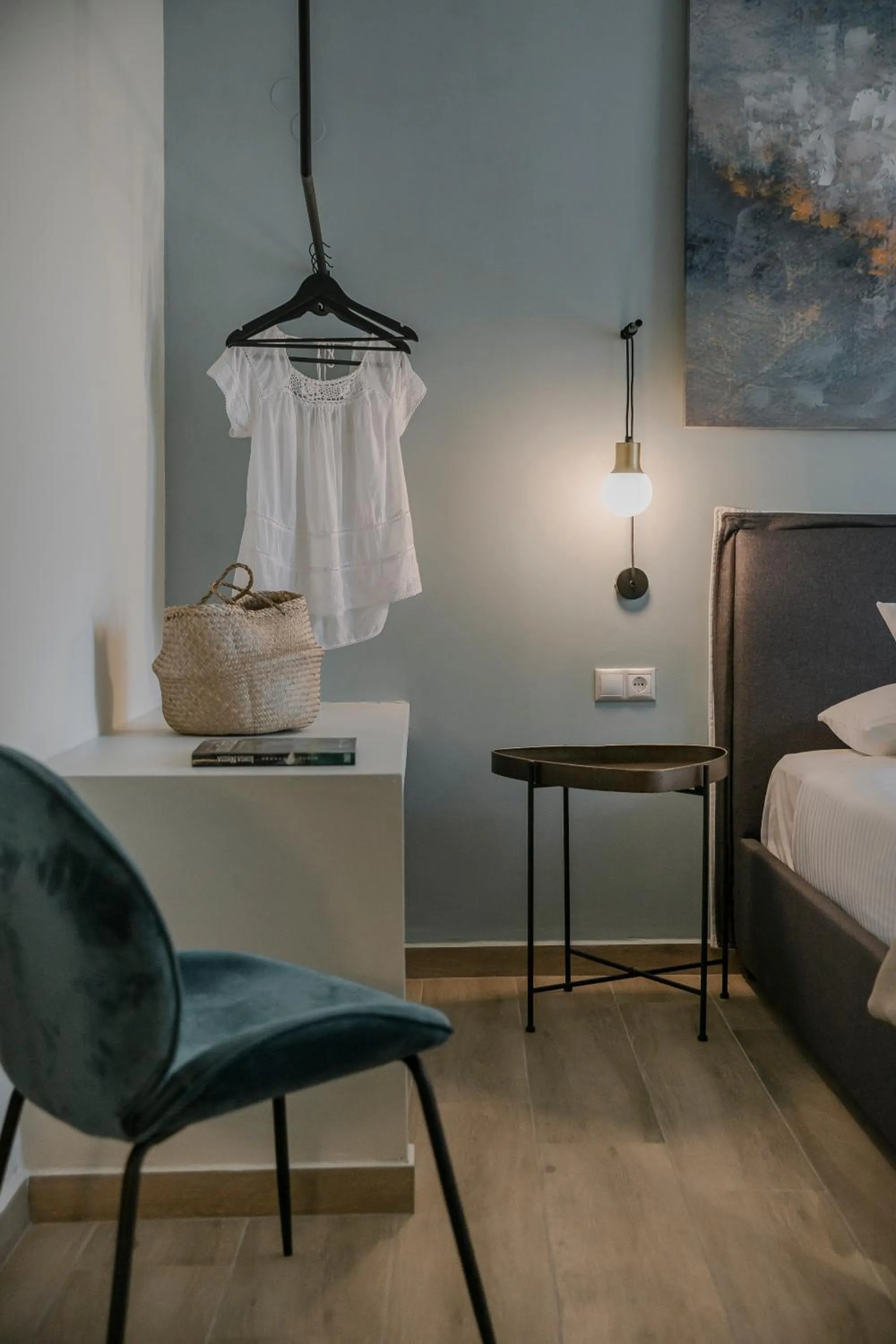 Bed in Socrates Apartments