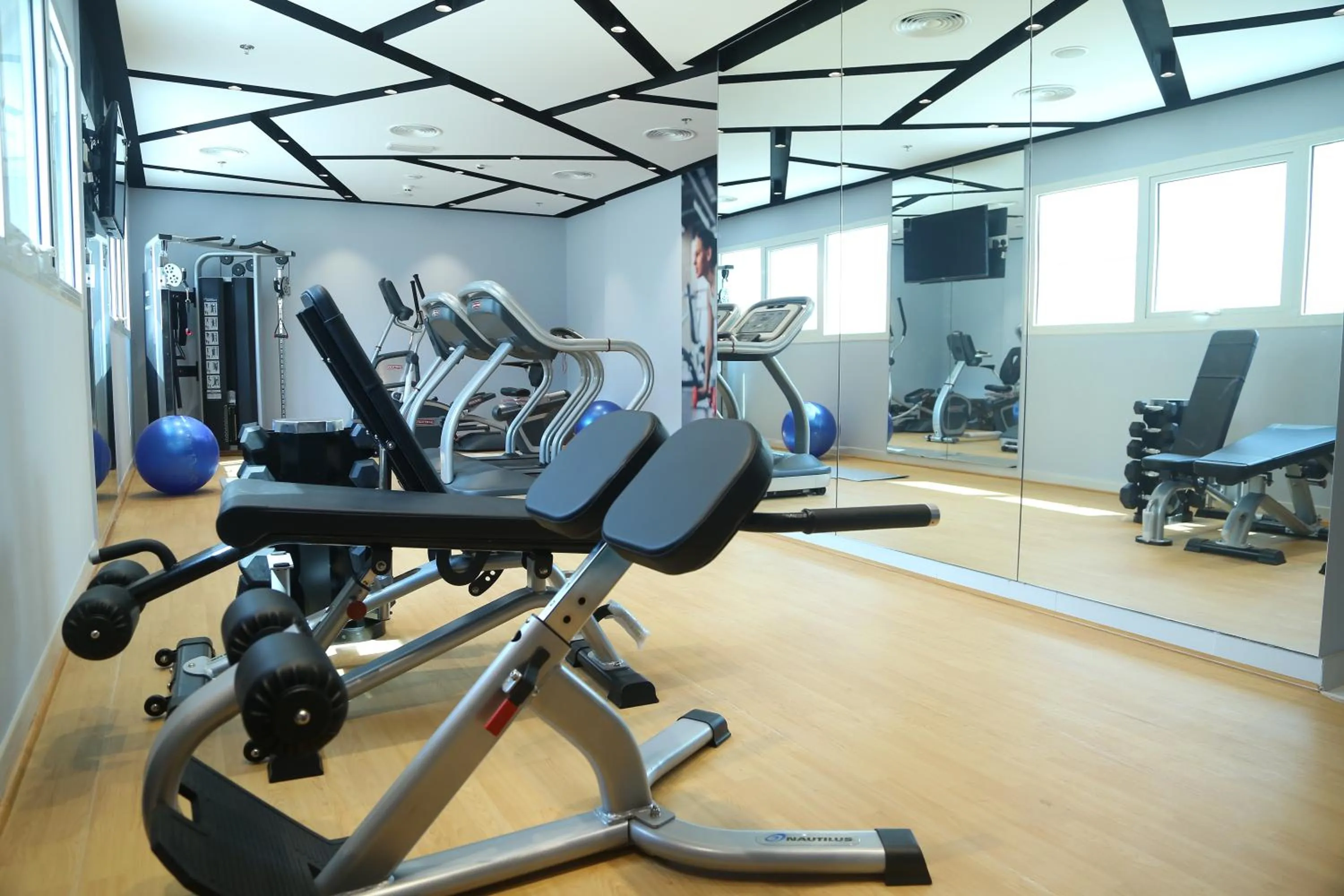 Fitness centre/facilities in Tulip Al Barsha Hotel Apartment