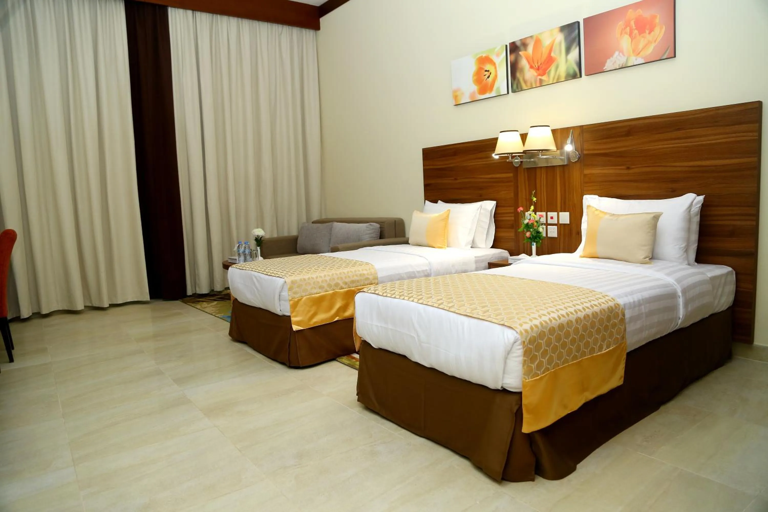 Bed in Tulip Al Barsha Hotel Apartment