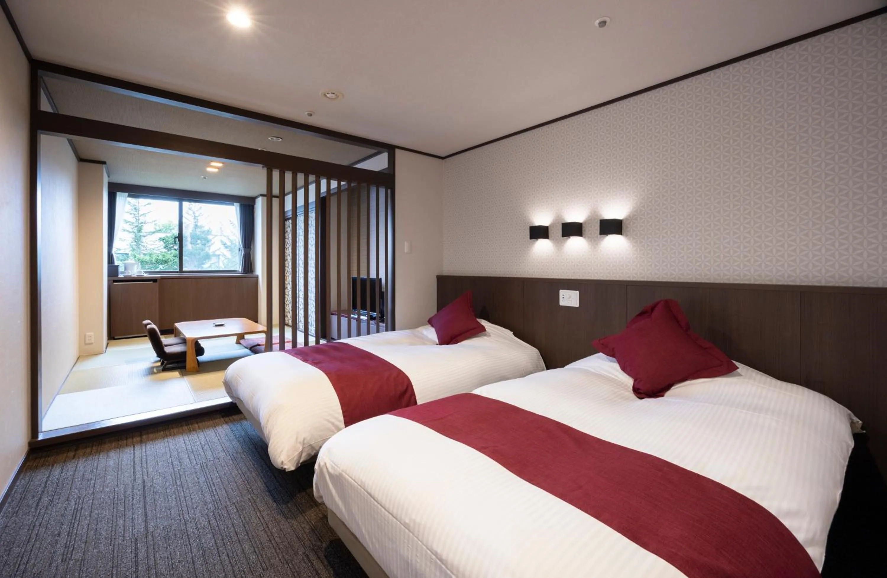 Bed in Hotel Kanronomori