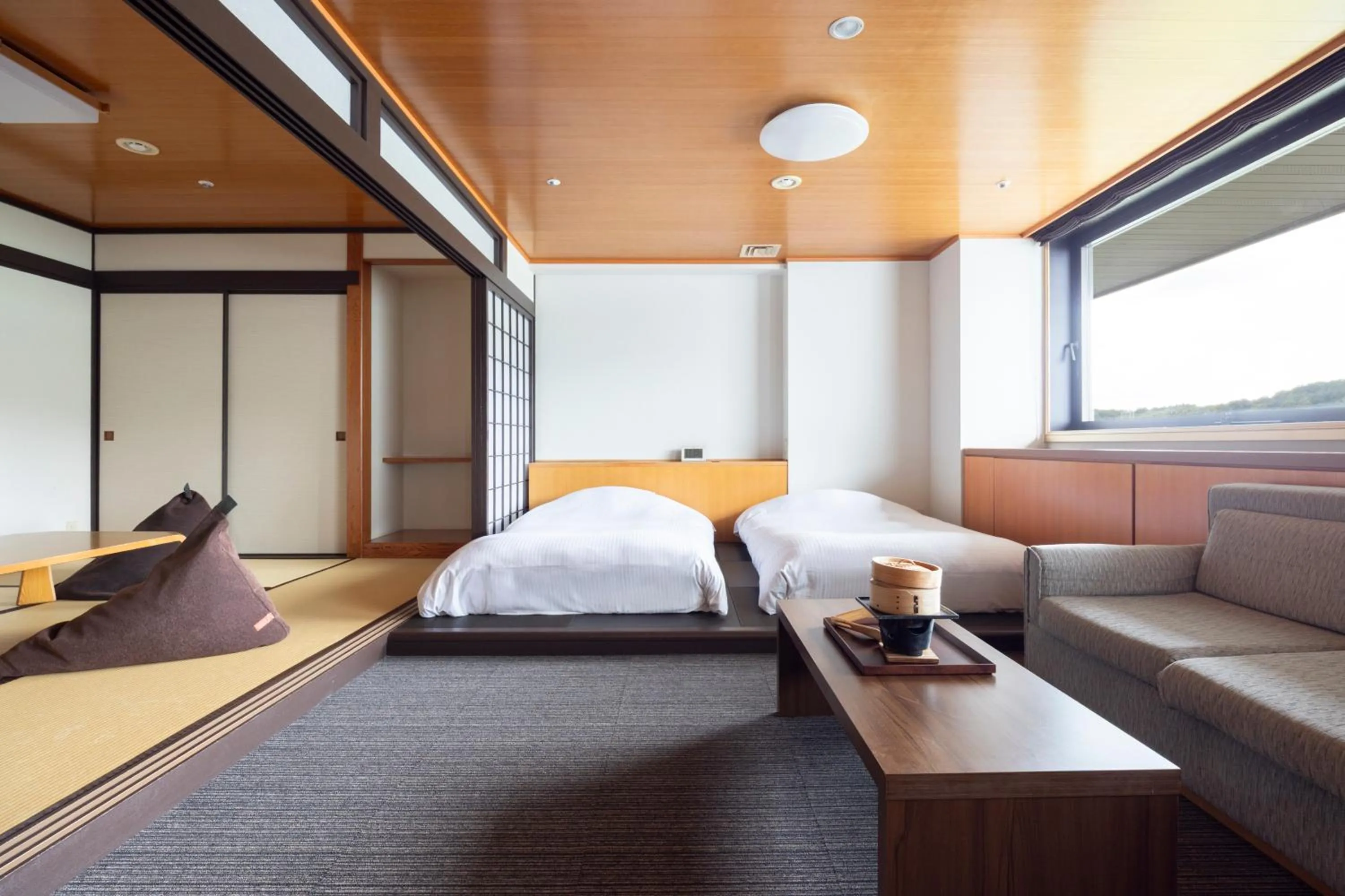 Bed in Hotel Kanronomori