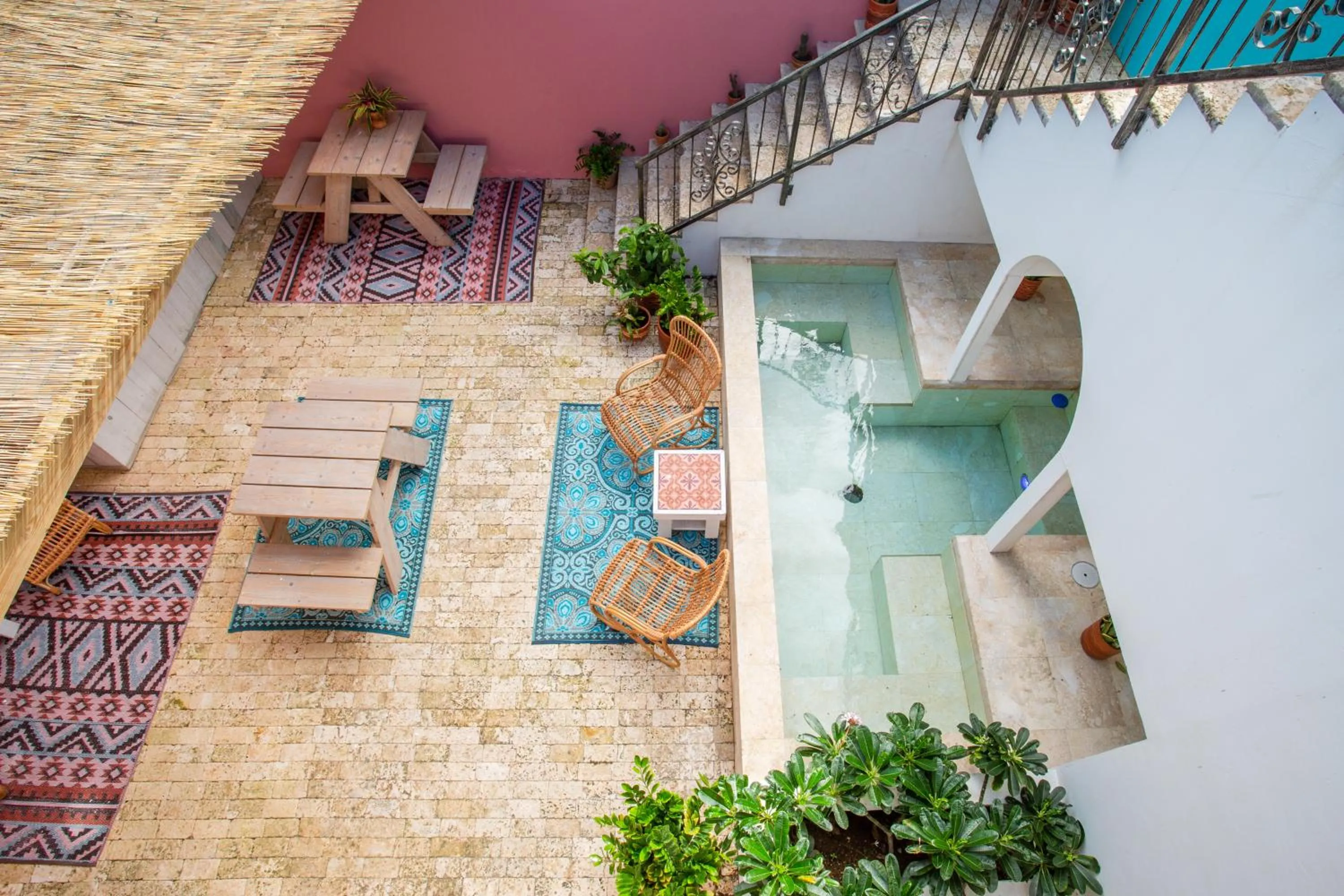 Patio in BOHO Bohemian Boutique Hotel