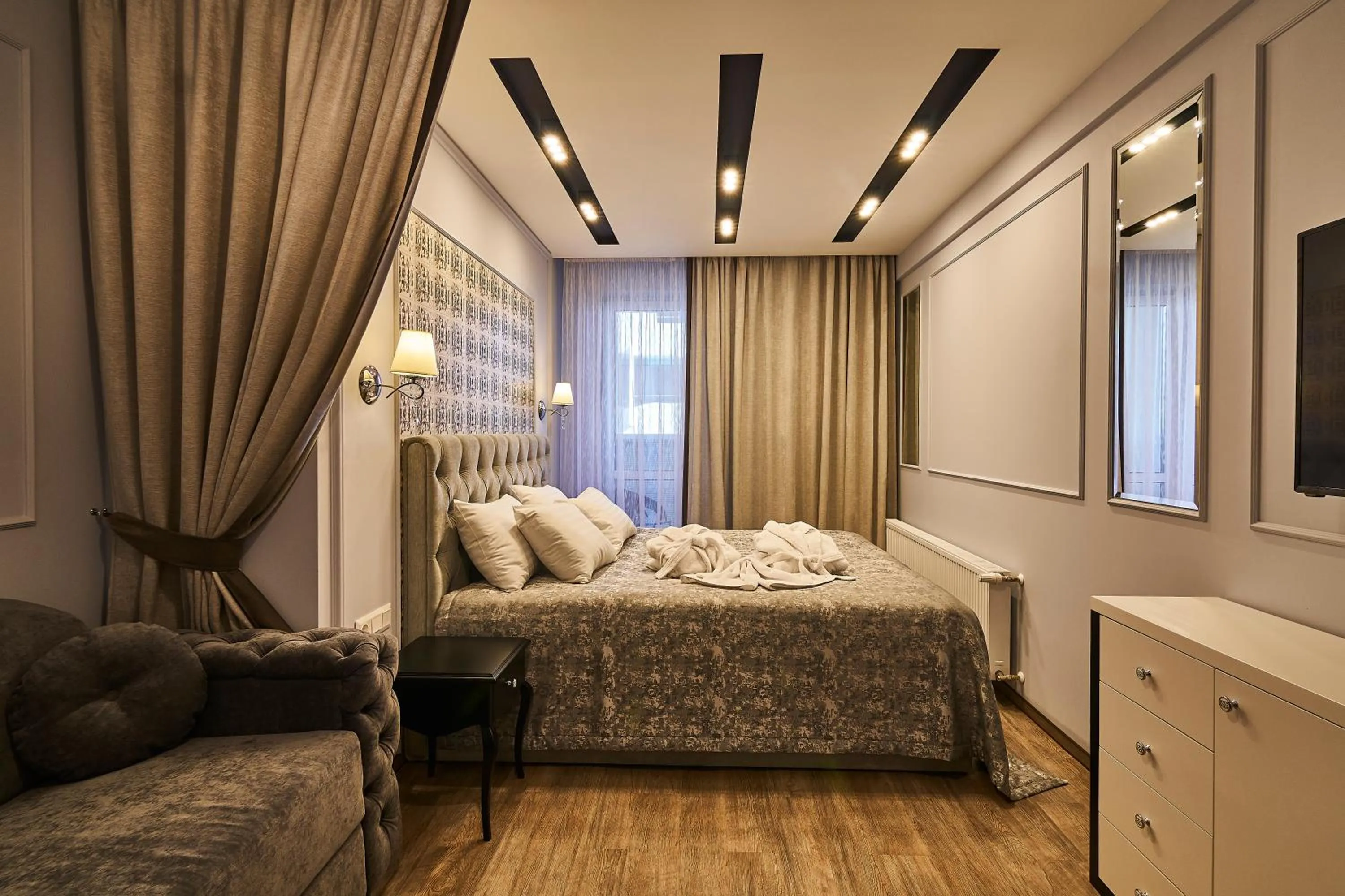 Photo of the whole room, Bed in Light Hotel