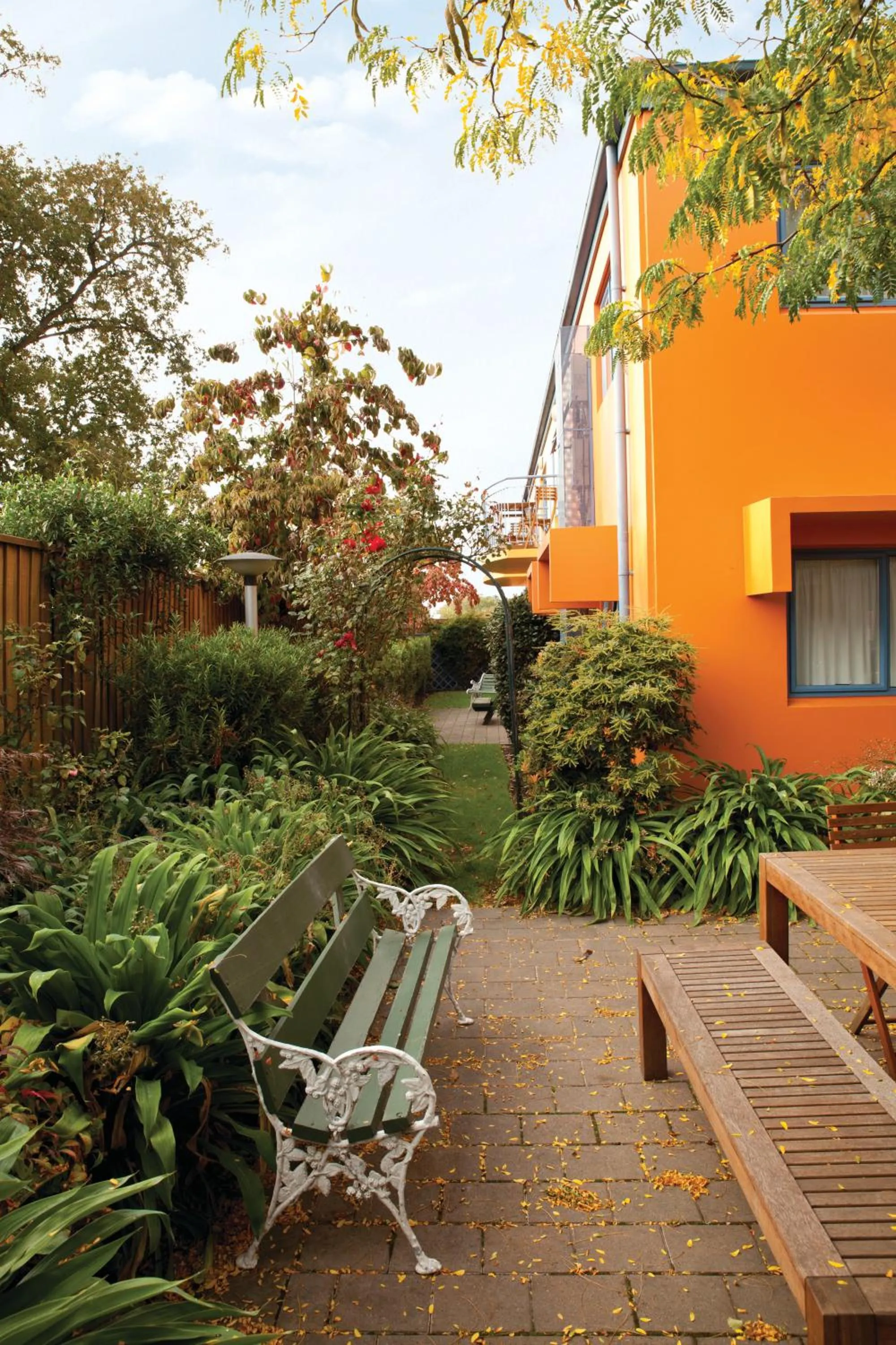 Patio in Addington Court Motel