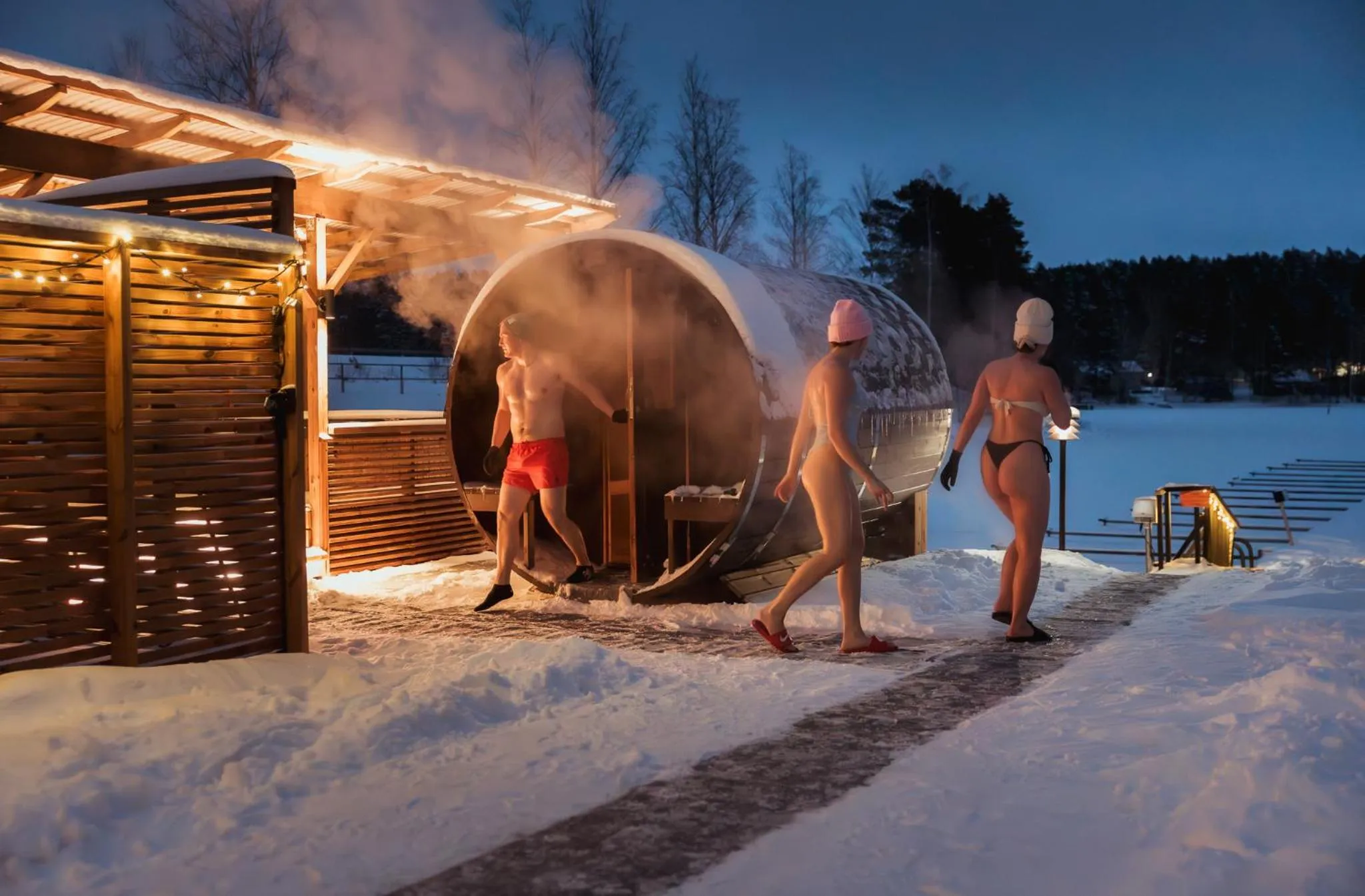 Winter in Holiday Resort Harjun Portti