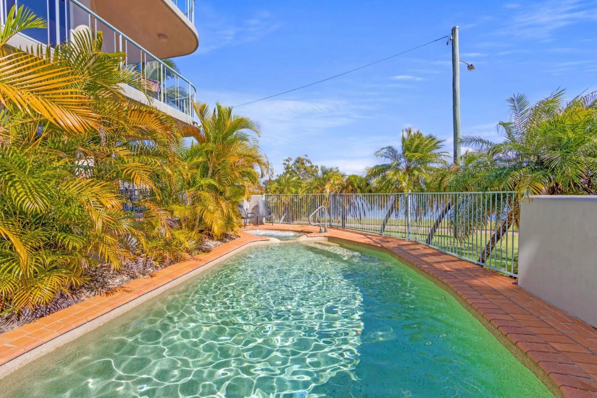 Swimming pool in Reflections Holiday Apartments