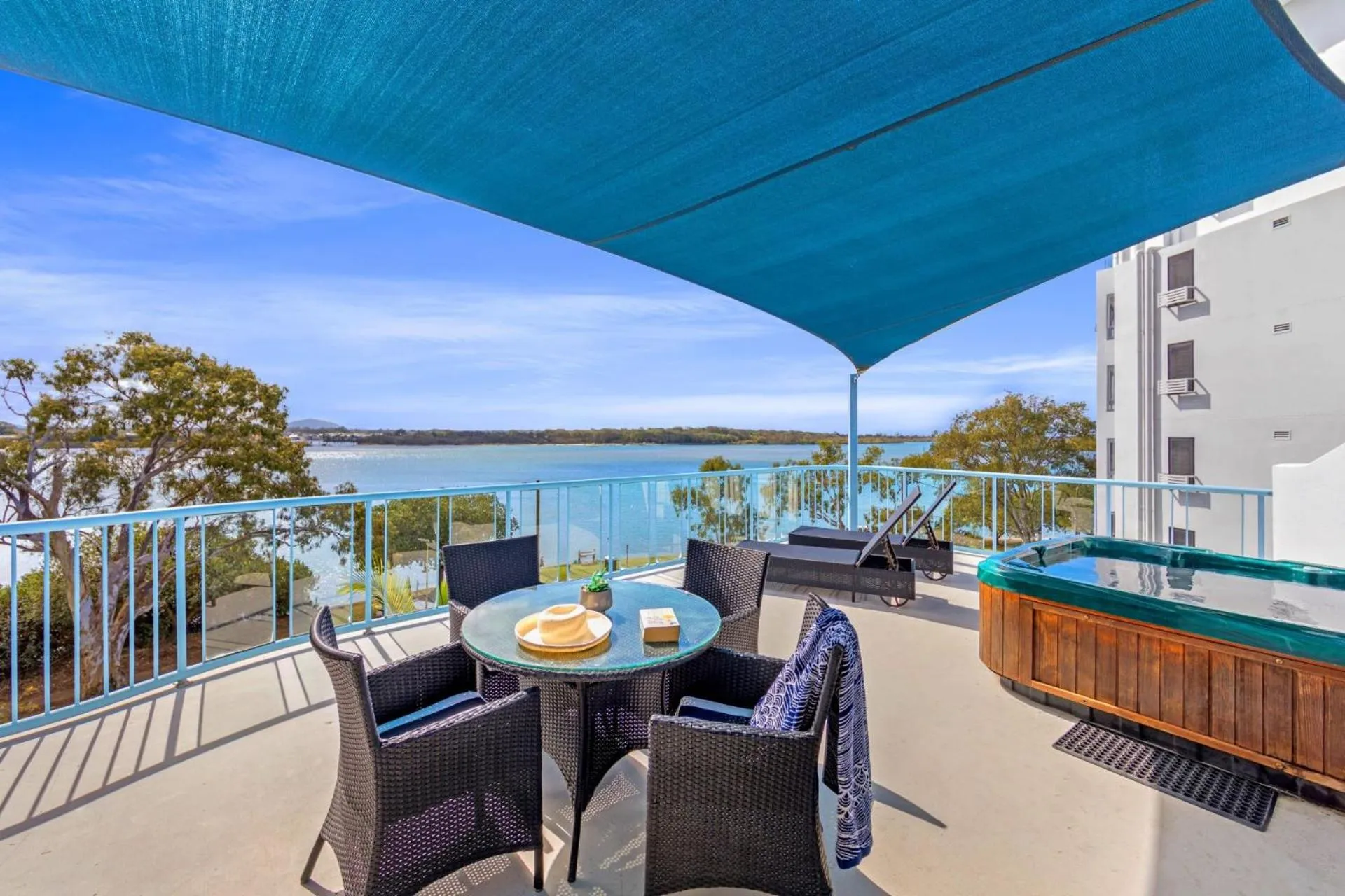 BBQ facilities in Reflections Holiday Apartments