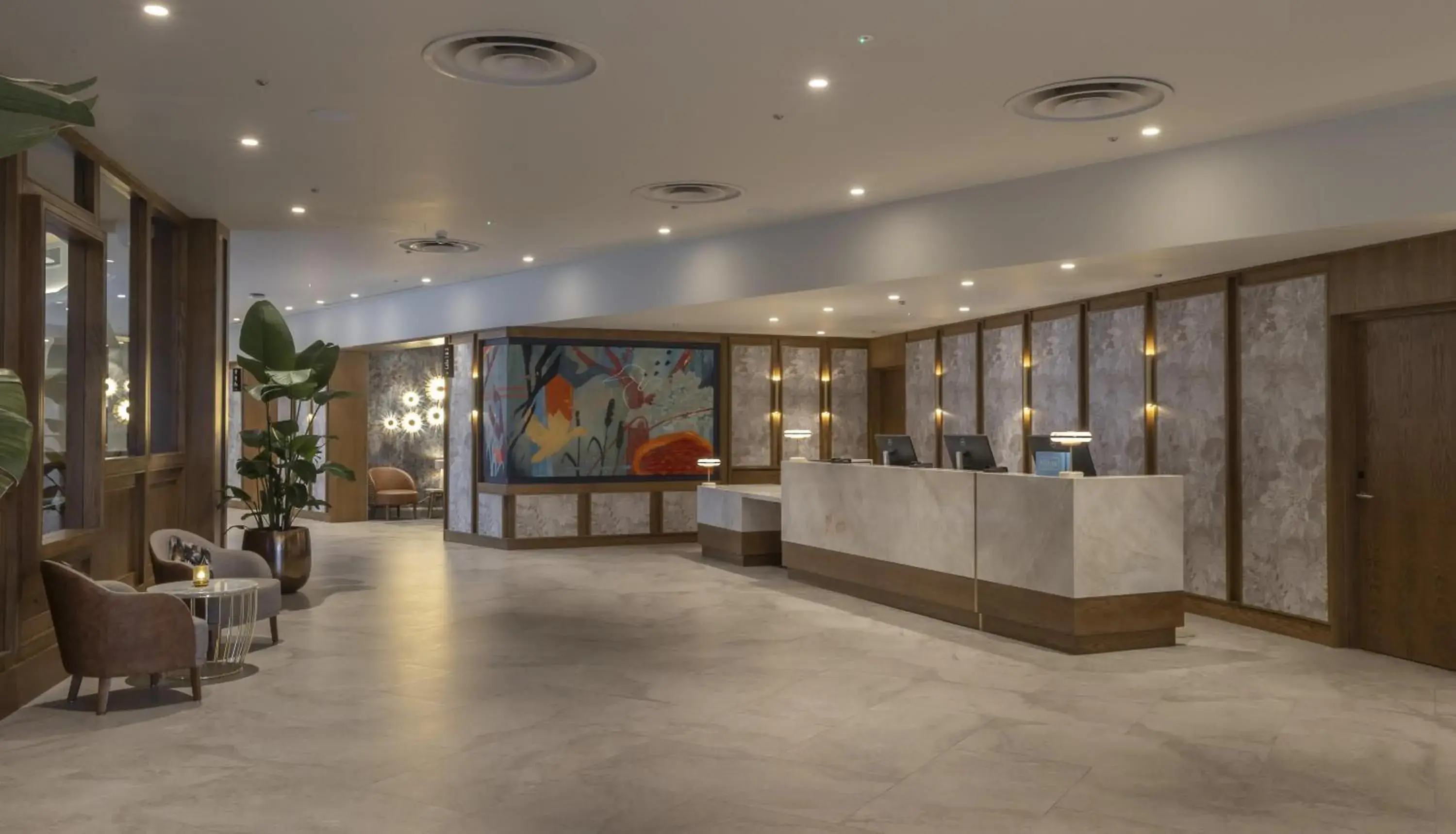 Lobby or reception in Hilton Dublin Lobby or reception in Hilton Dublin