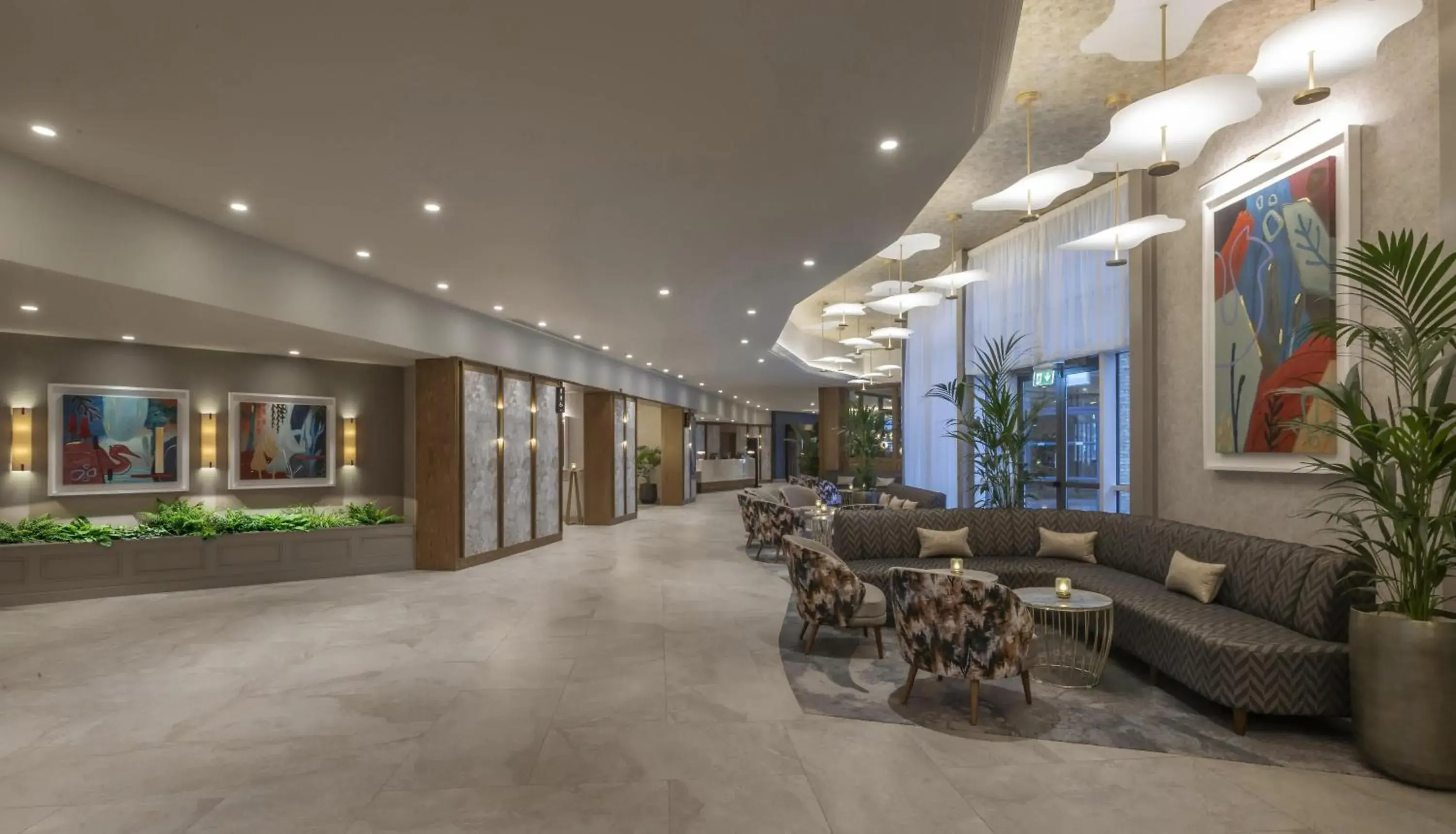 Lobby or reception in Hilton Dublin Lobby or reception in Hilton Dublin
