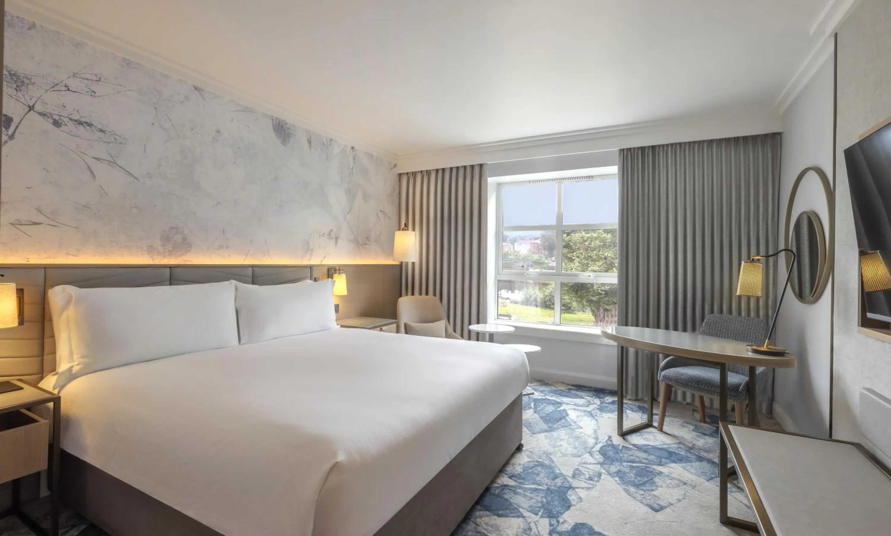 View (from property/room), Bed in Hilton Dublin