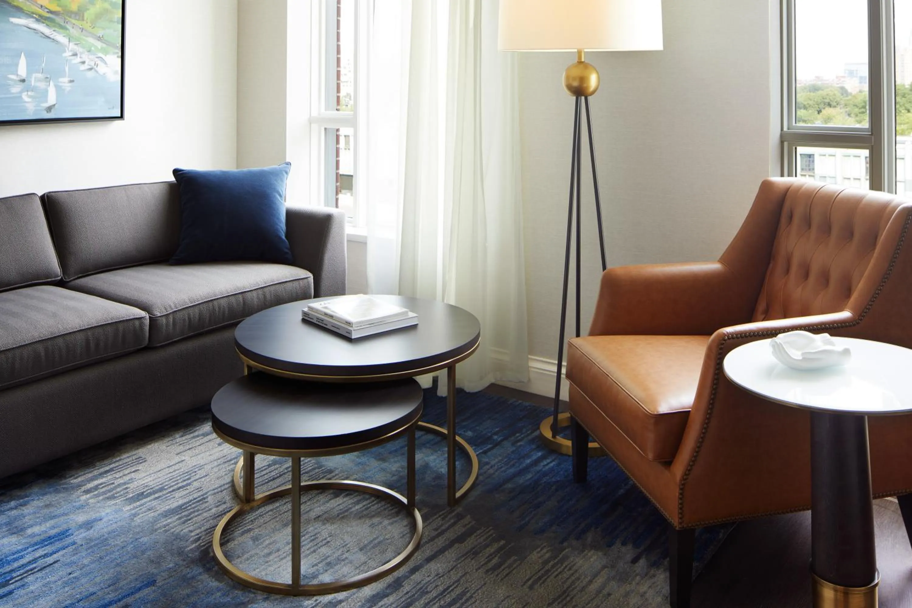 Seating area in The Whitney Hotel Boston