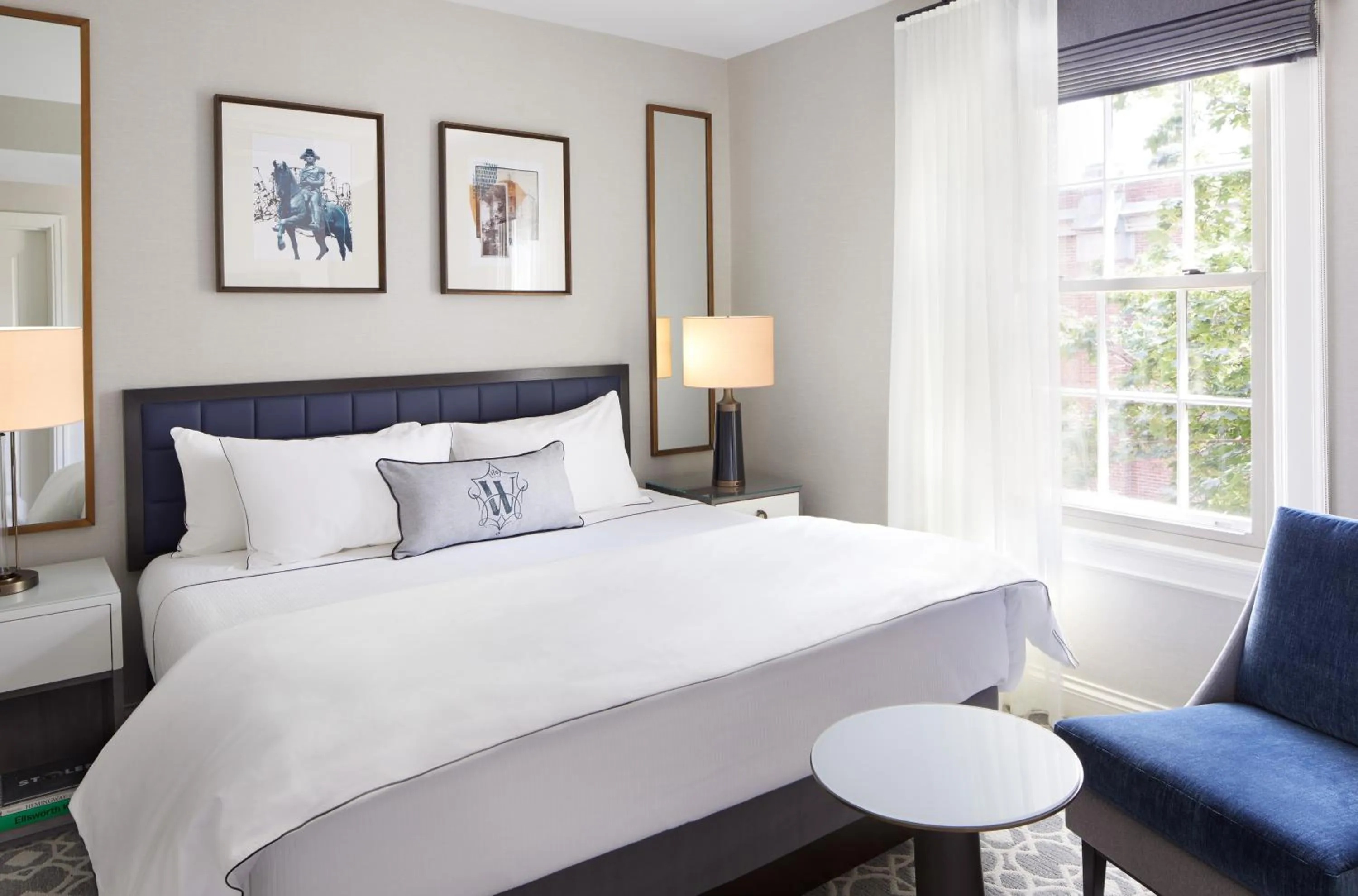 Bed in The Whitney Hotel Boston