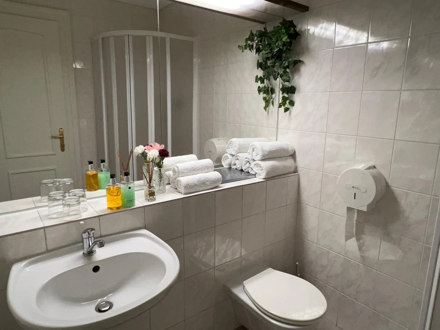 Shower in Hotel Sloup