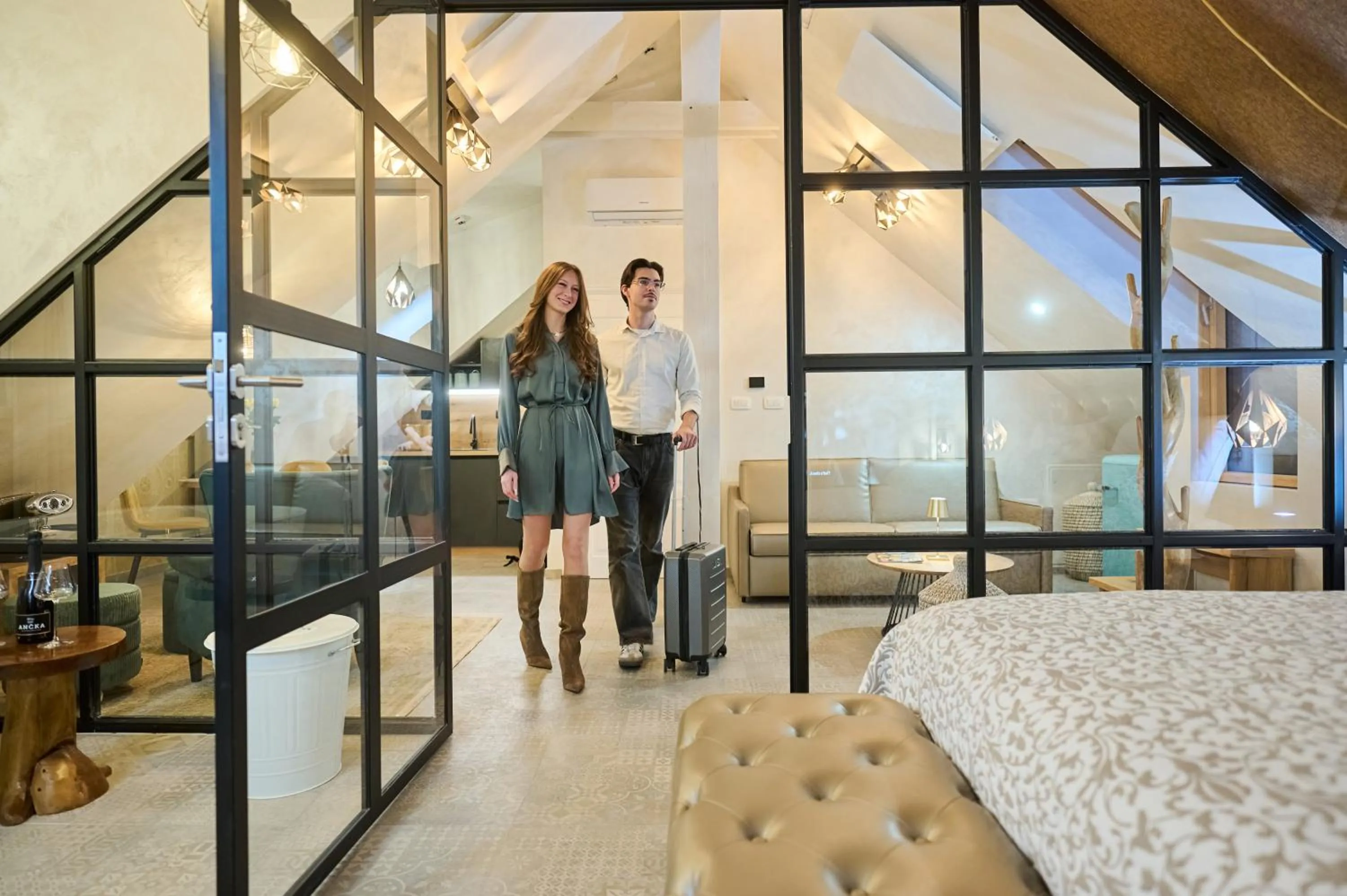 Bed in Hiša Ančka, Boutique Hotel & Maja Rooms