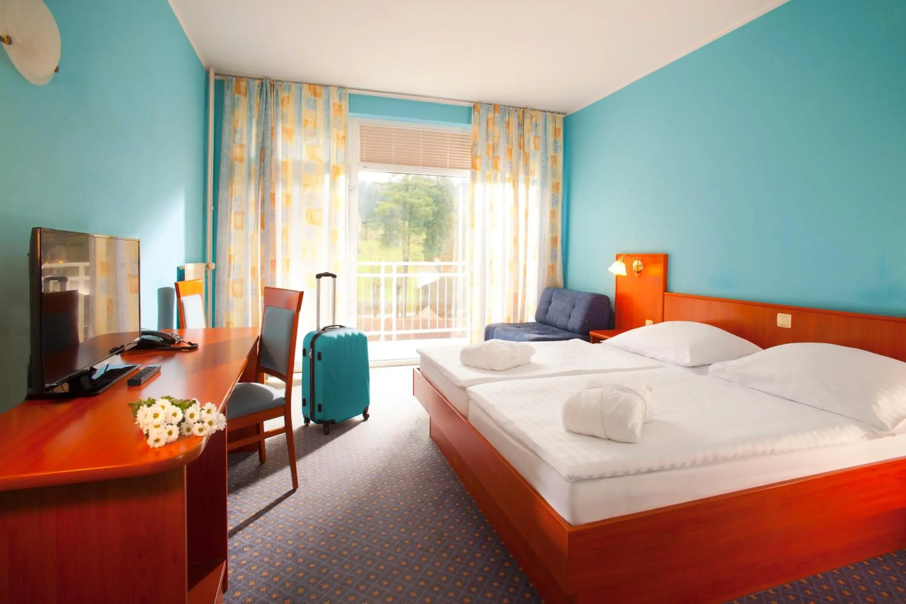 Comfort Double Room with Balcony and Park View in Terme Topolsica - Hotel Vesna Comfort Double Room with Balcony and Park View in Terme Topolsica - Hotel Vesna