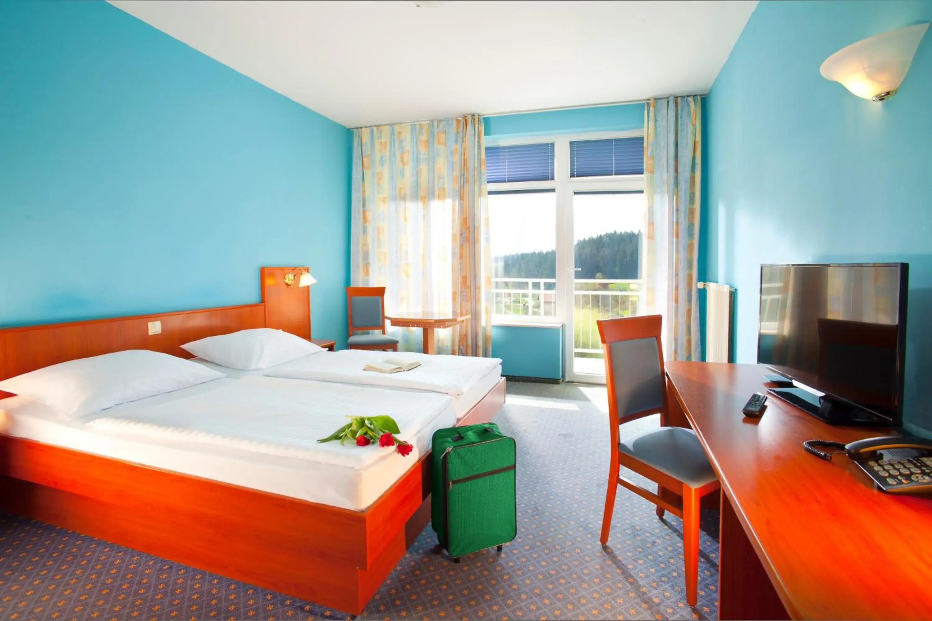 Comfort Double Room with Balcony and Pool View in Terme Topolsica - Hotel Vesna Comfort Double Room with Balcony and Pool View in Terme Topolsica - Hotel Vesna