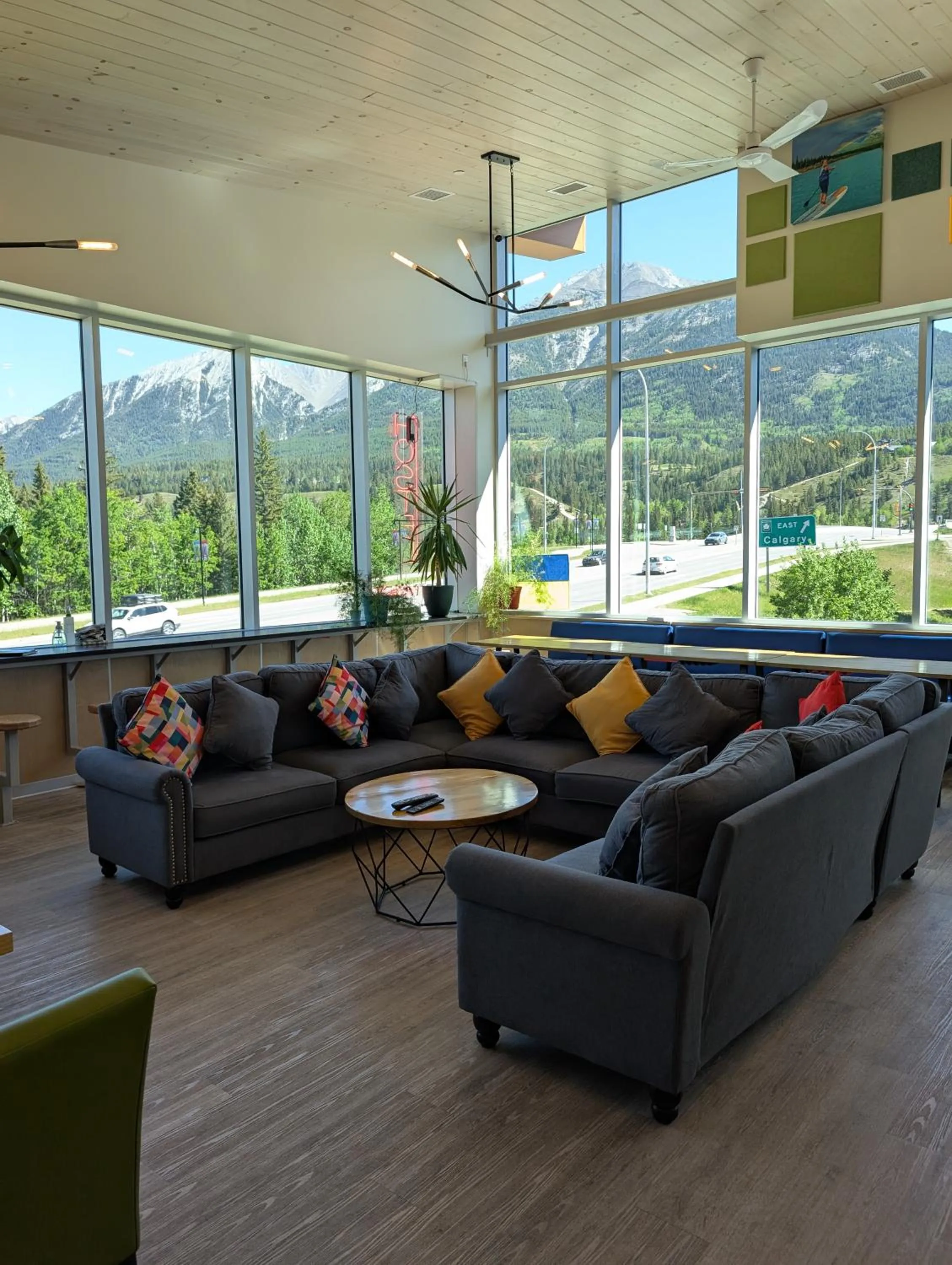 Natural landscape in Canmore Downtown Hostel