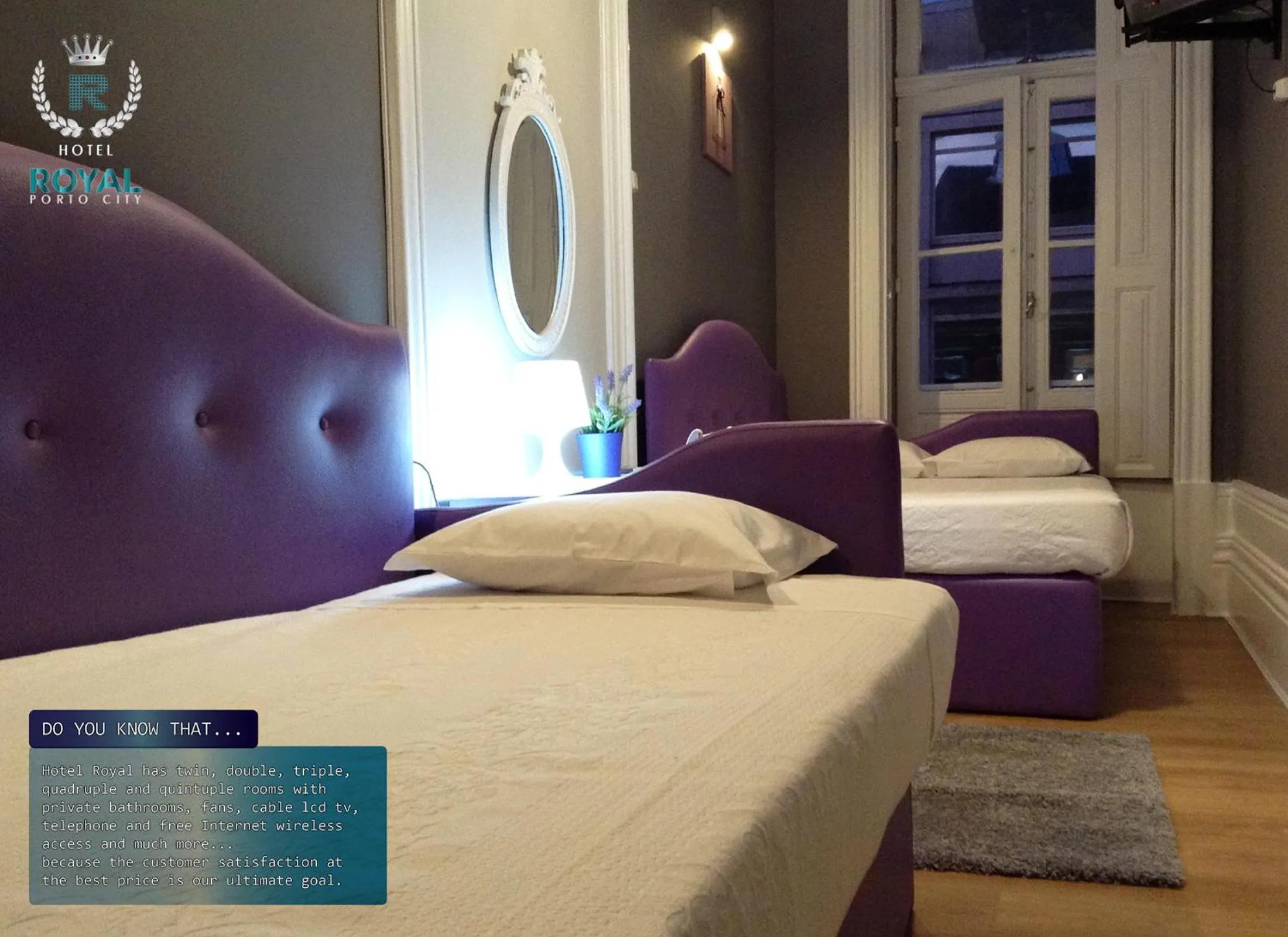 Text overlay in Royal Porto City