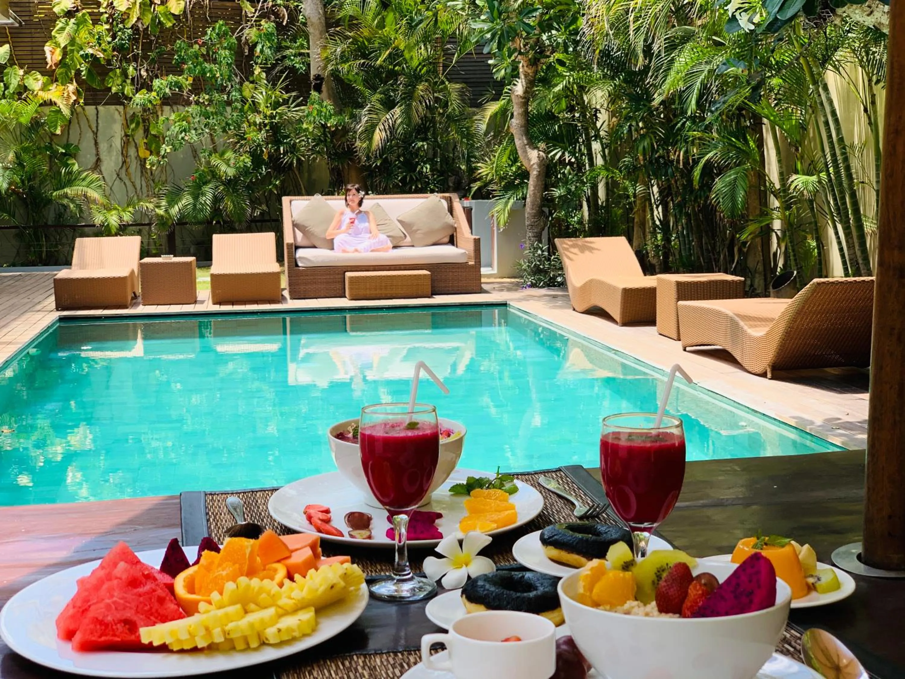 Breakfast in Beach Axis Villa, Seminyak