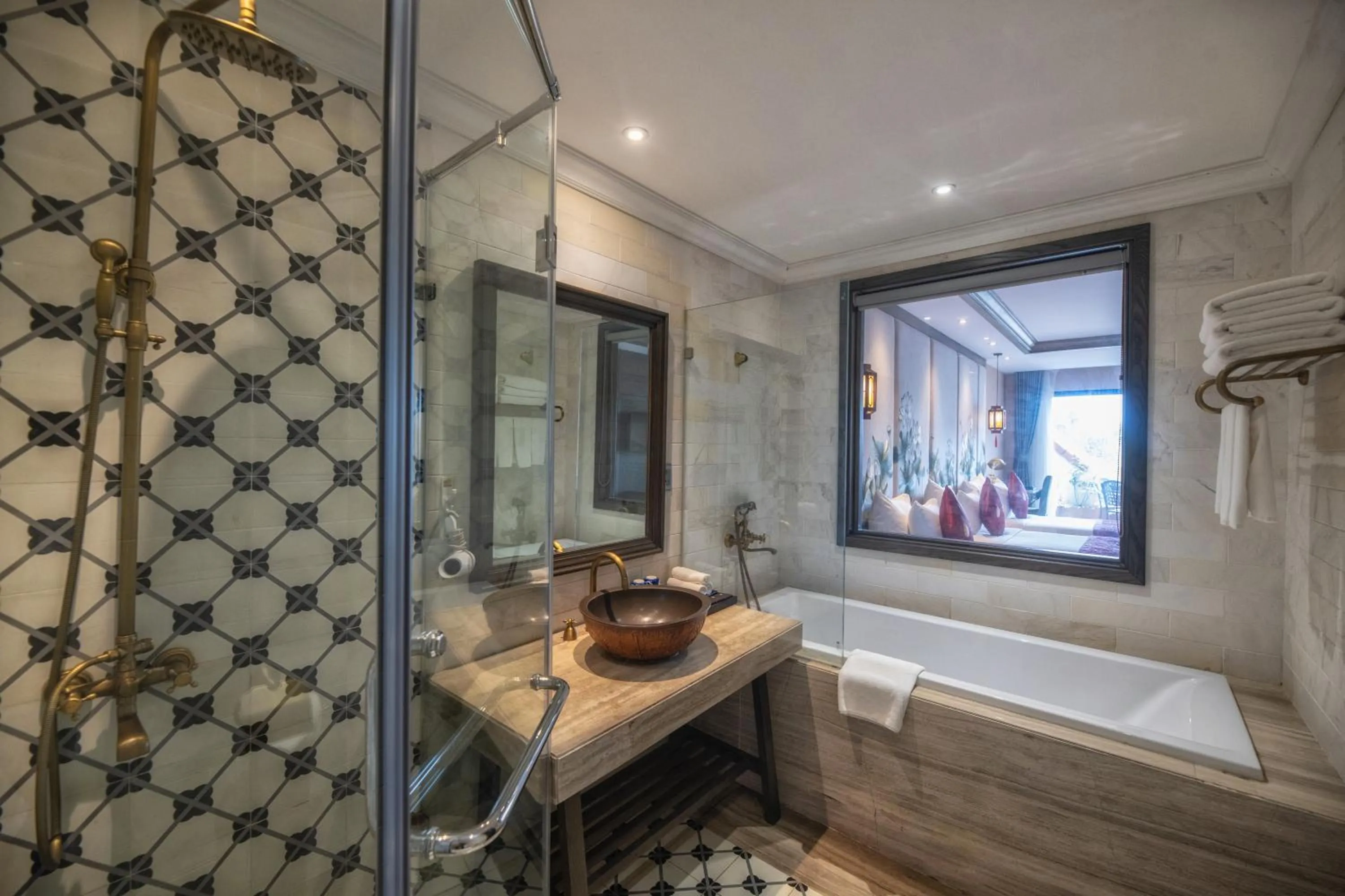 Shower in Lotus Aroma Sapa Hotel