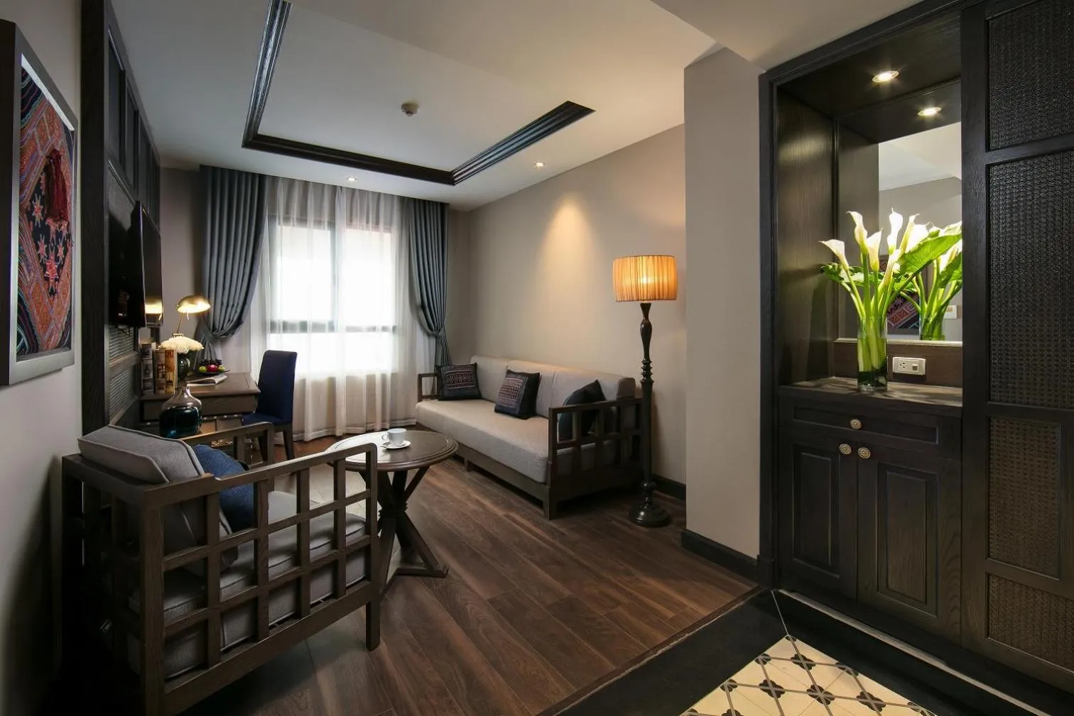 Living room, Bed in Lotus Aroma Sapa Hotel