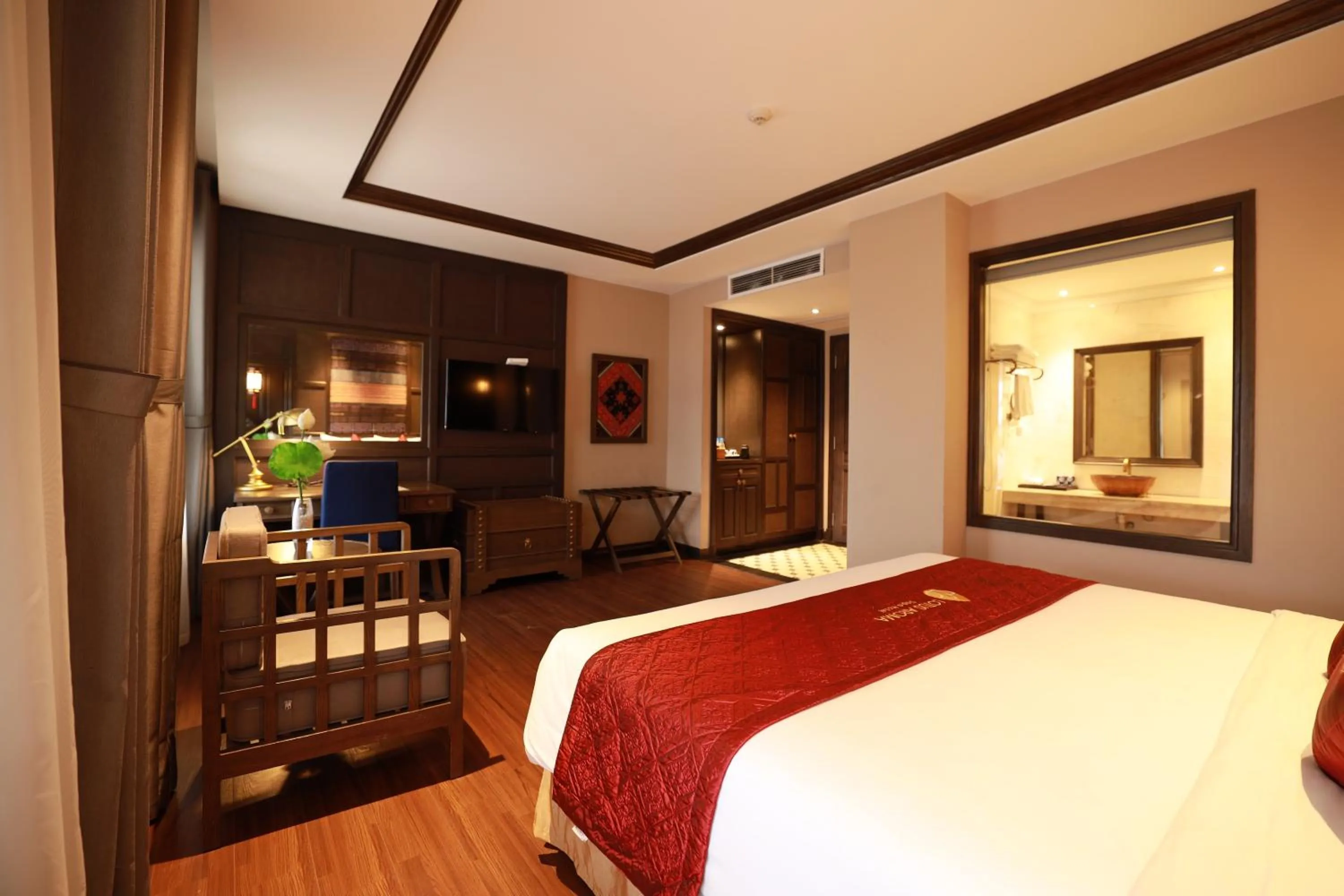 TV and multimedia, Bed in Lotus Aroma Sapa Hotel