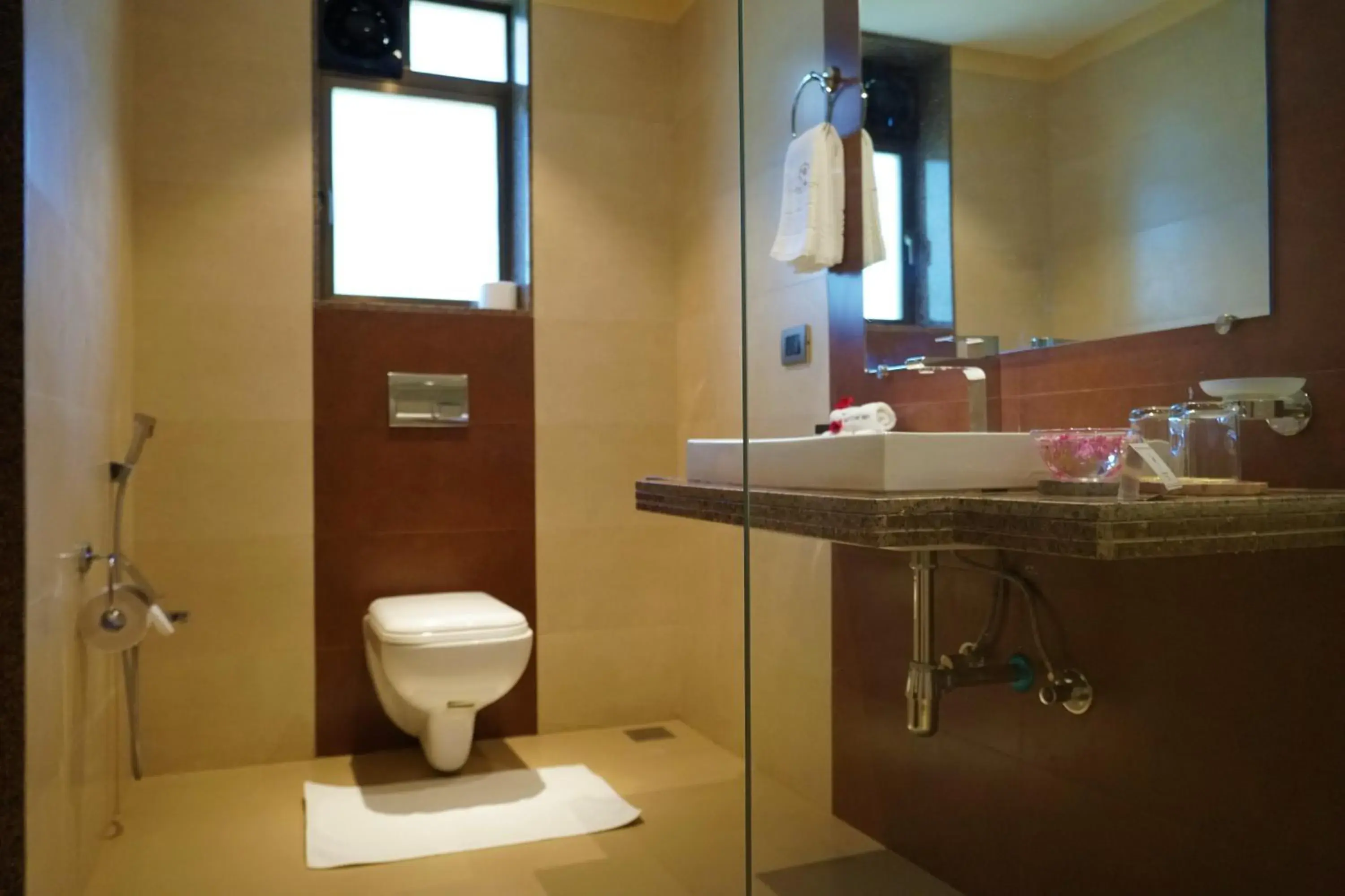 Bathroom in Fazlani Natures Nest - The Wellness Retreat Bathroom in Fazlani Natures Nest - The Wellness Retreat