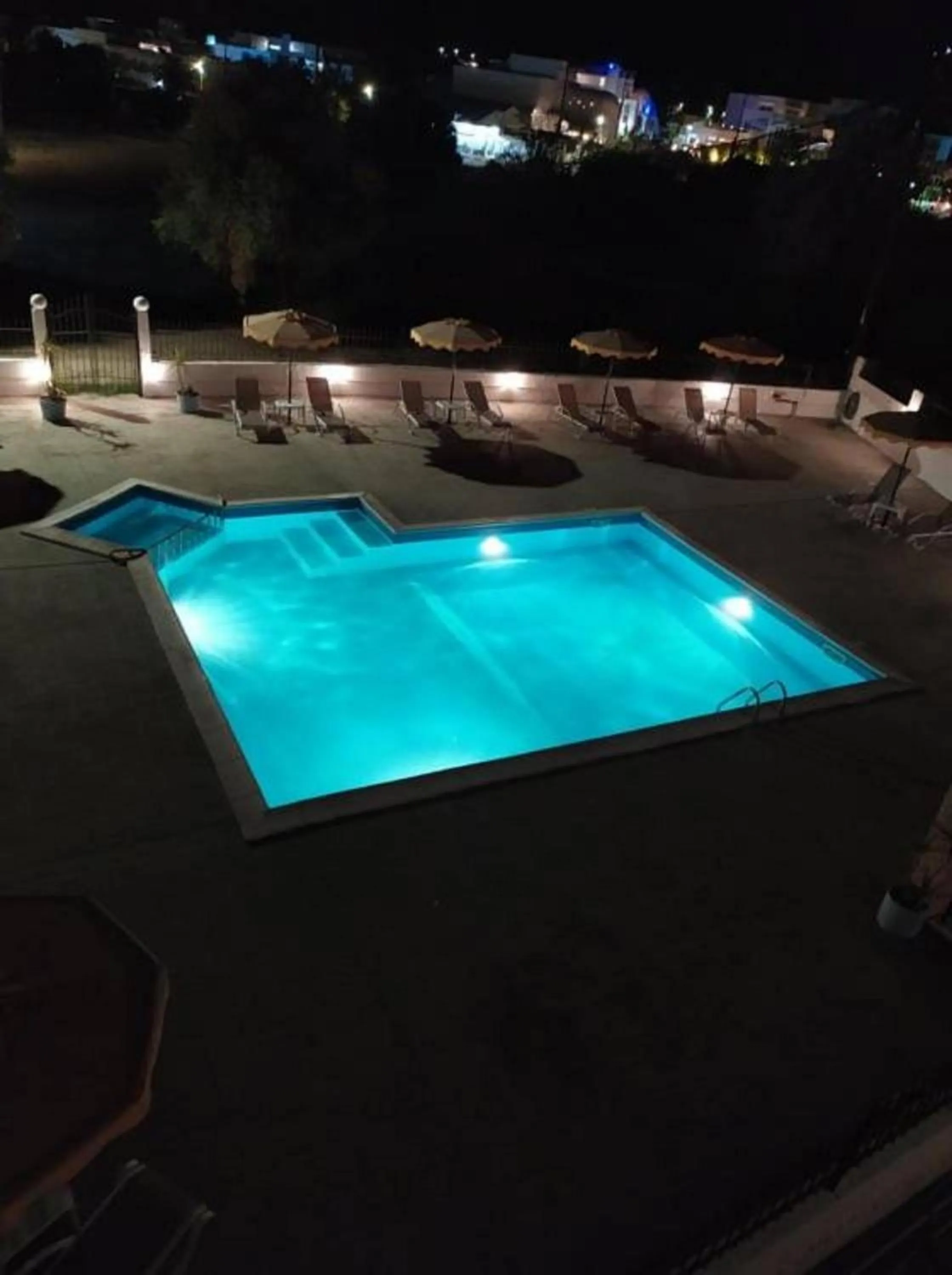 Pool view in Butterfly Studios, Faliraki